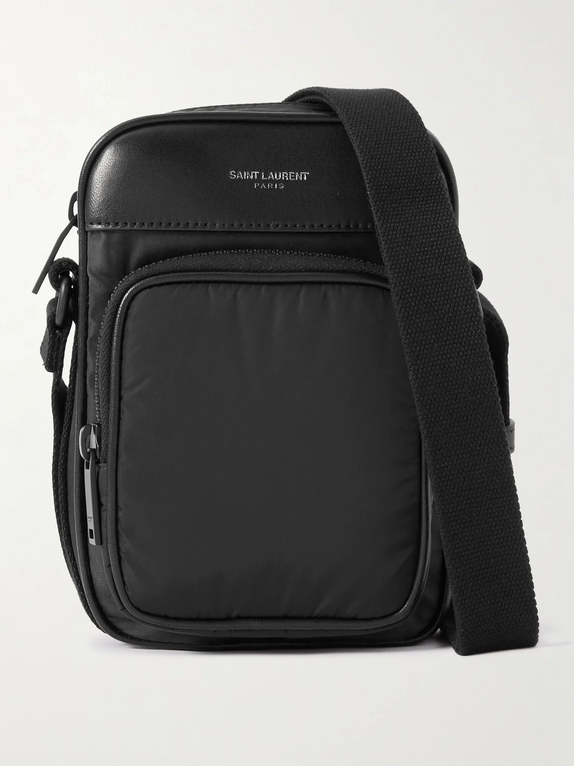 City Mini Logo-Print Leather-Trimmed Shell Camera Bag - 1