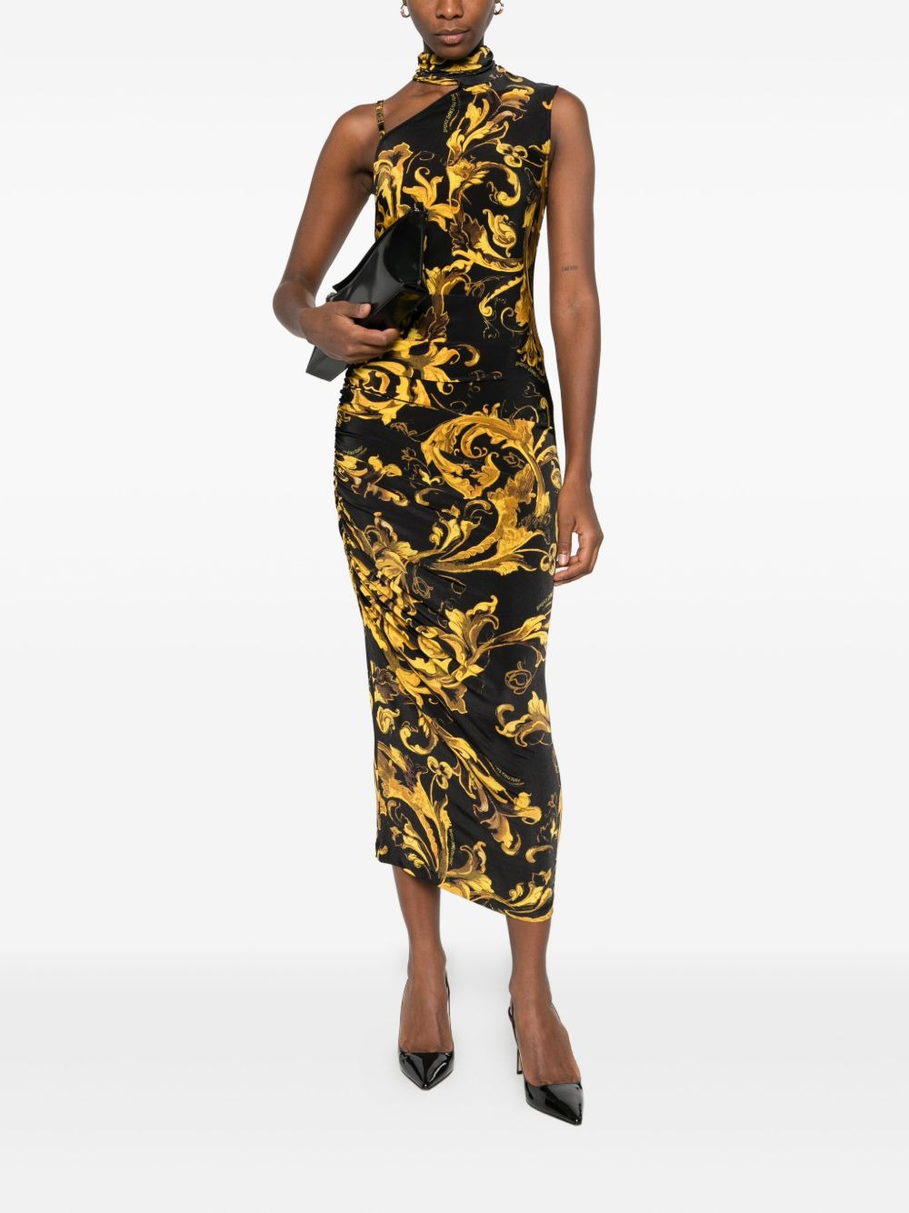 Barocco-print dress - 2