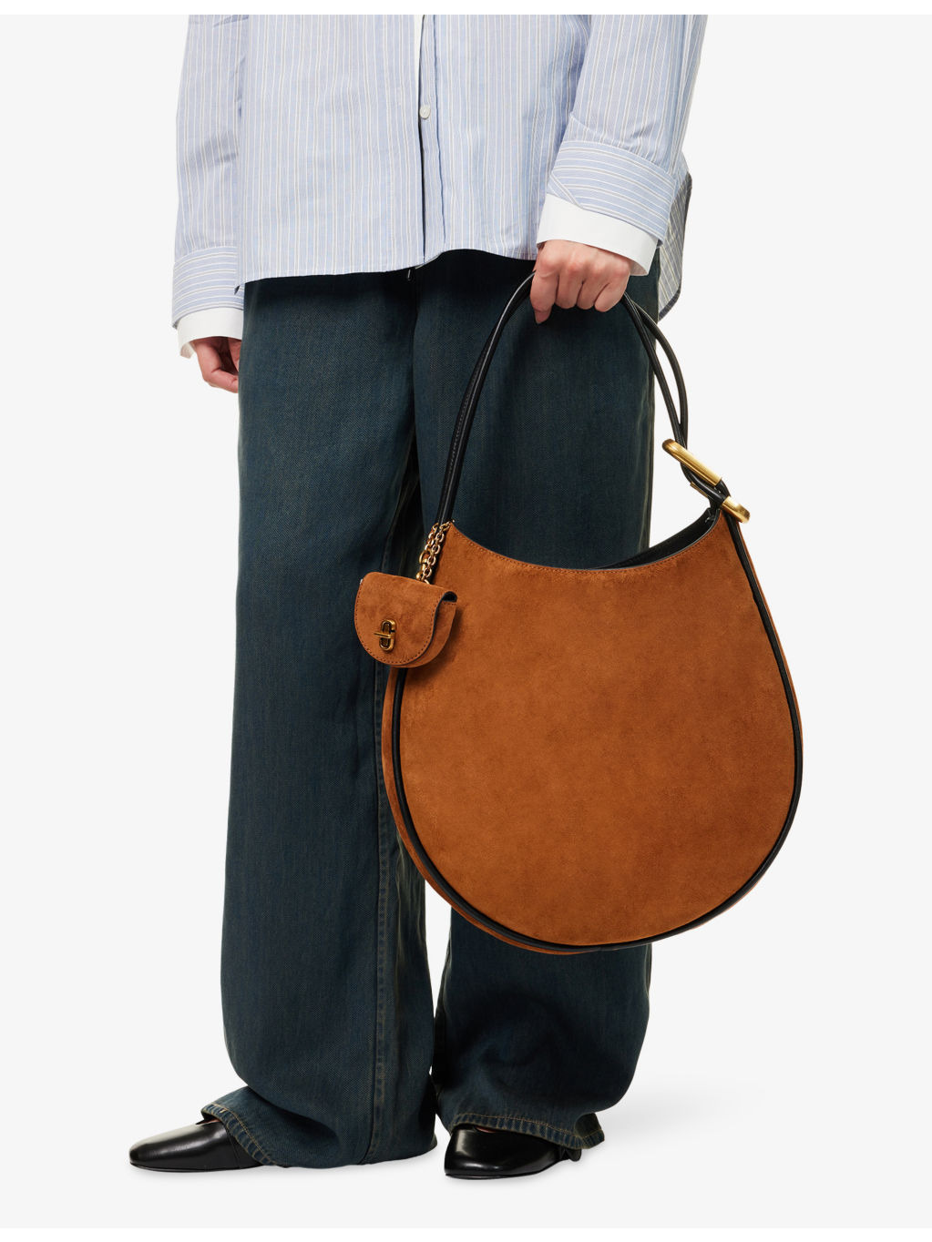 The Large Suede Hobo Bag - 3