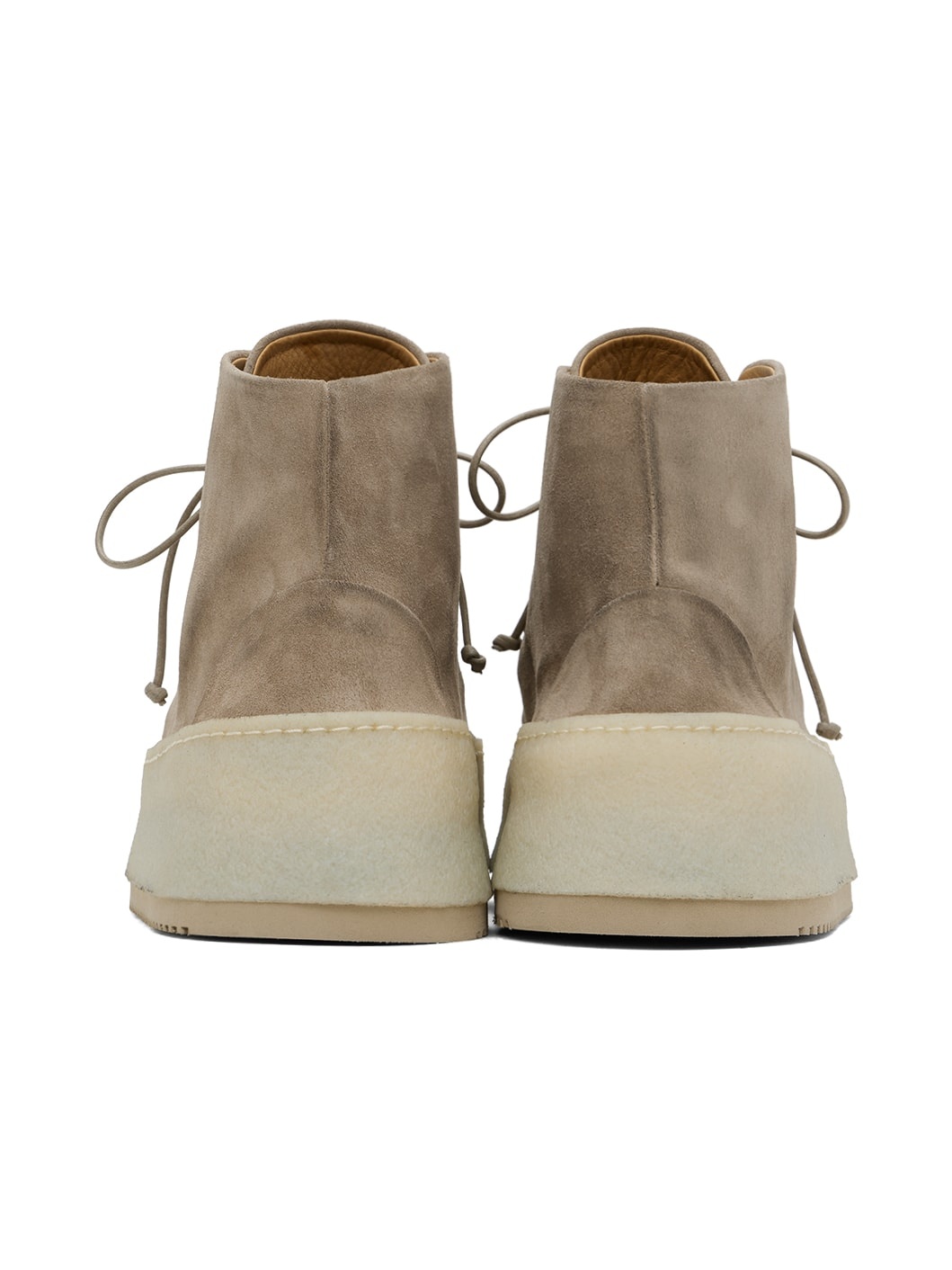 Gray Parapana Lace Up Ankle Boots - 2