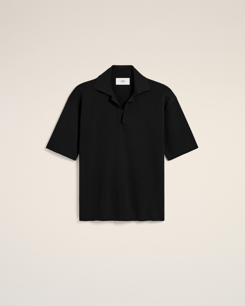 AMI Paris BLACK SHORT SLEEVE POLO outlook