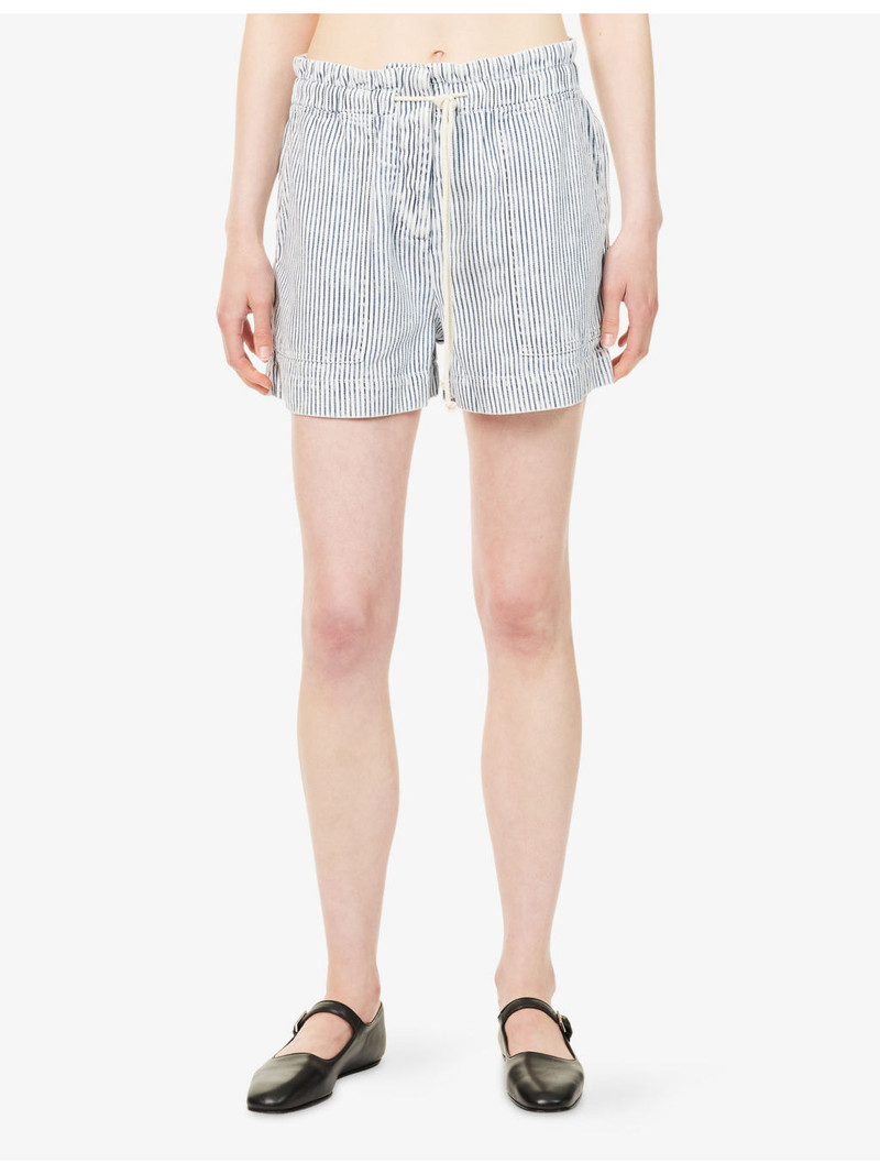 Foster Stripe Cotton-Blend Shorts 3