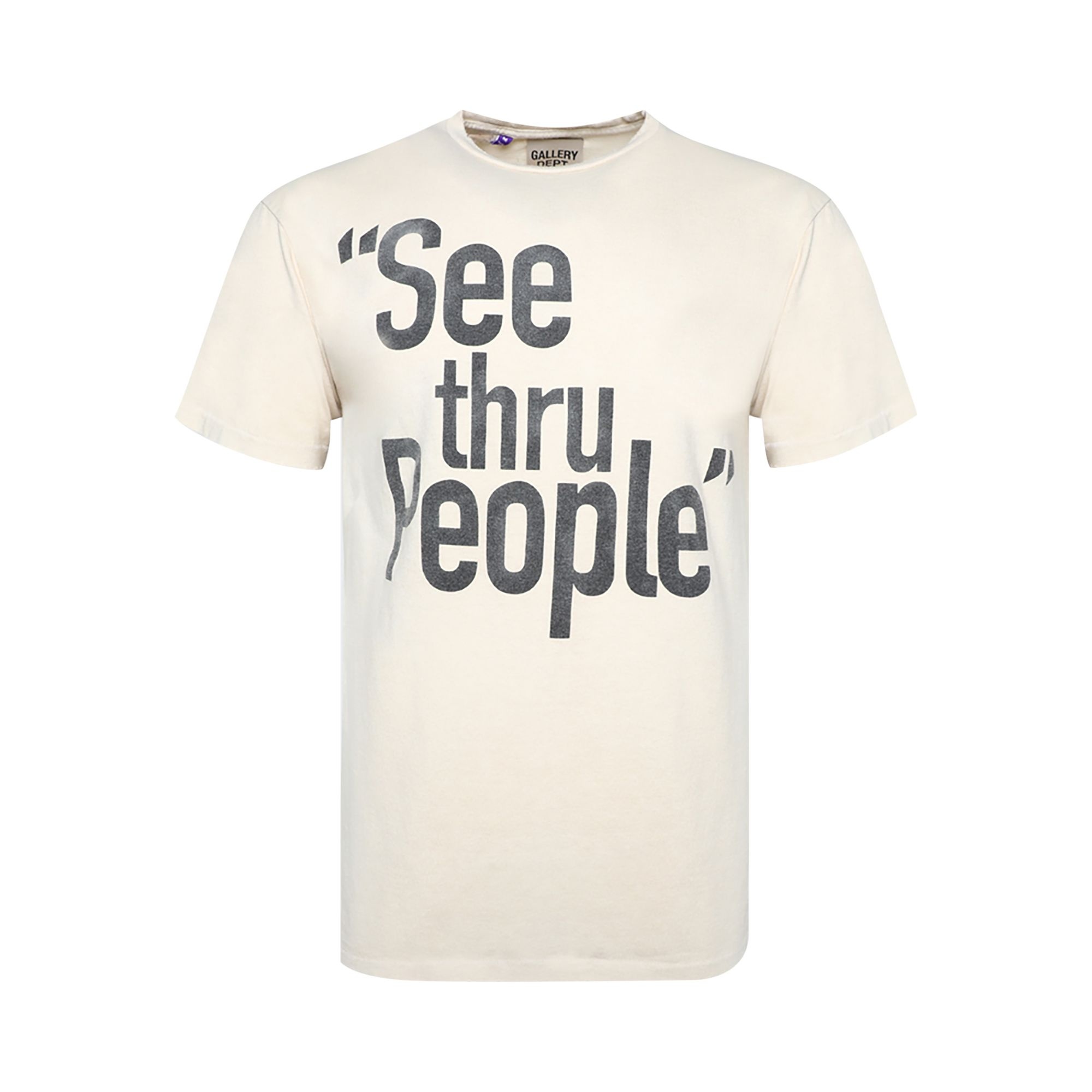 Gallery Dept. See Thru People Tee 'Antique White' - 1