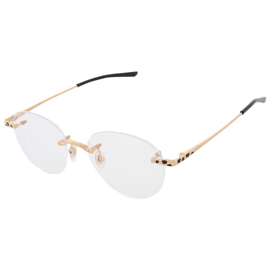 Cartier Demo Round Ladies Eyeglasses CT0309O 001 52 - 3