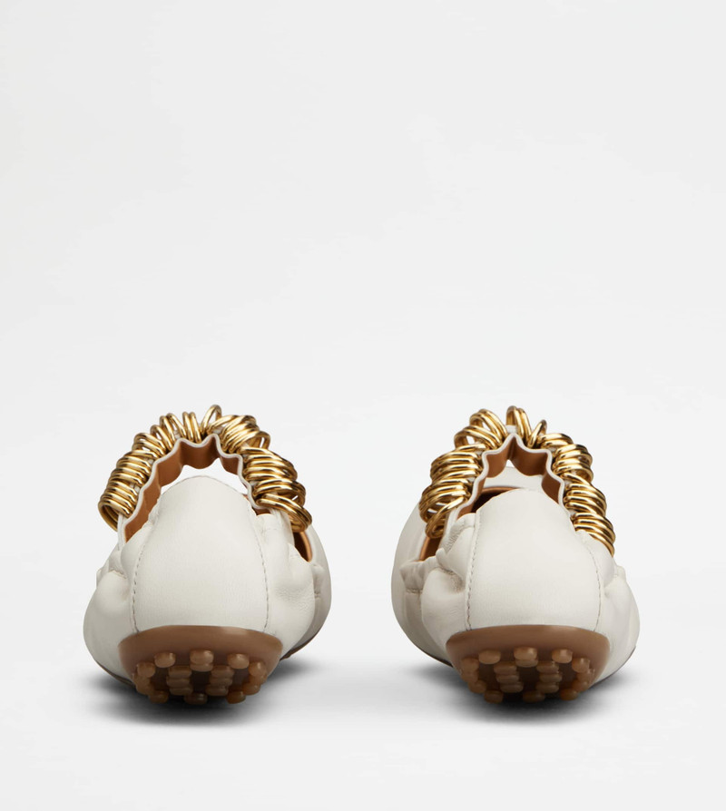 Tod's BALLERINAS IN LEATHER - WHITE outlook