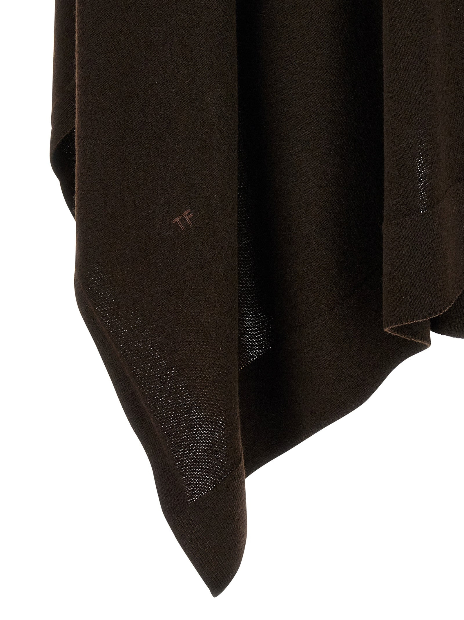 Cashmere Poncho Capes Brown - 4