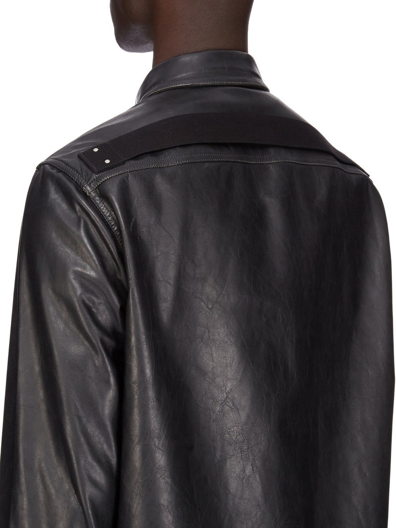 Black Hollywood Outershirt Leather Shirt 5
