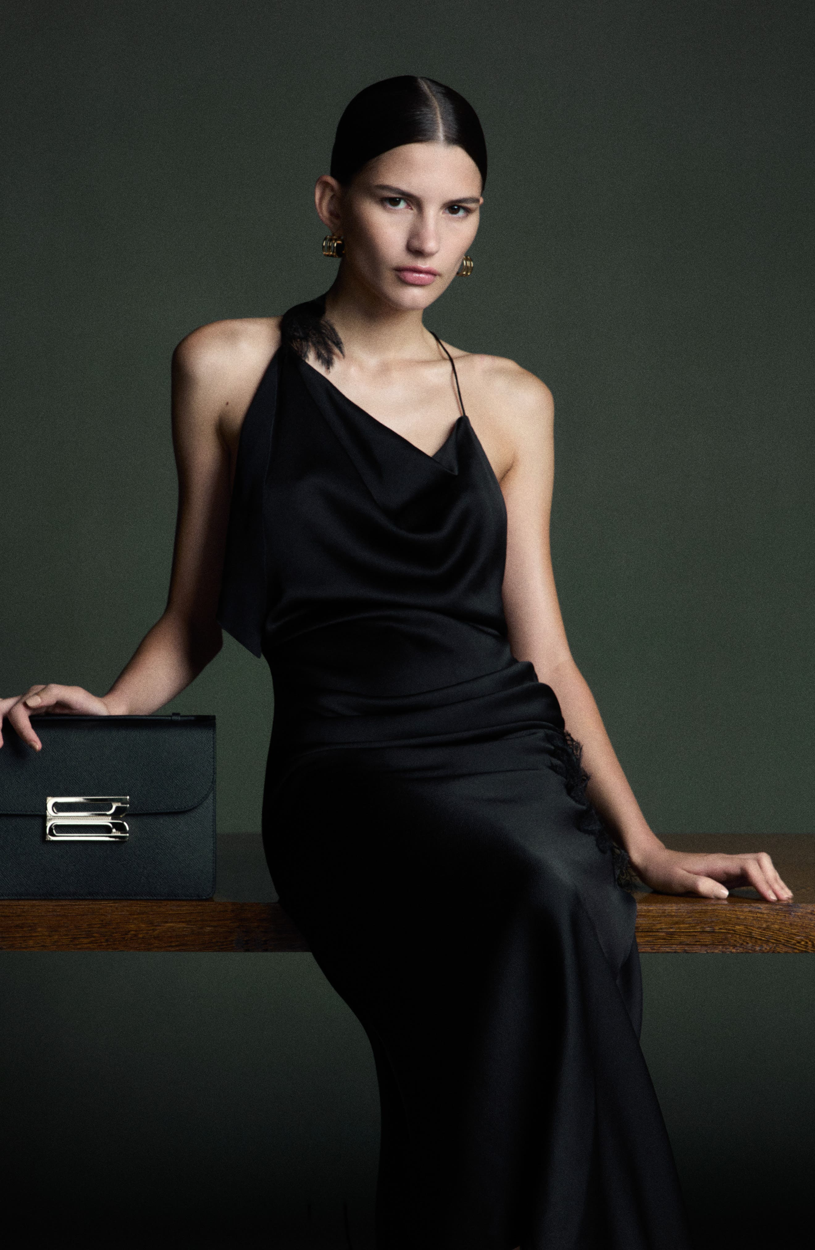 Victoria Beckham Dorian Grained Leather Shoulder Bag in Black at Nordstrom - 6