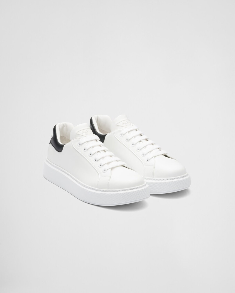 Prada Prada Macro leather sneakers outlook