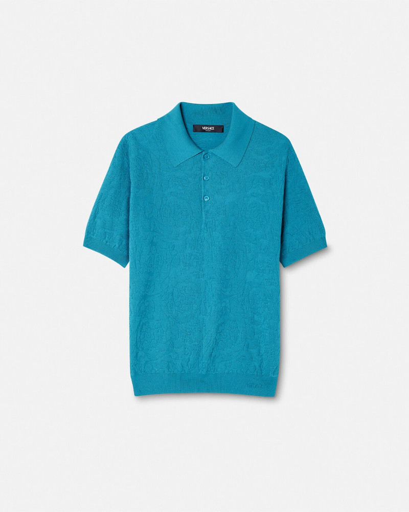 Barocco Knit Polo Shirt - 1