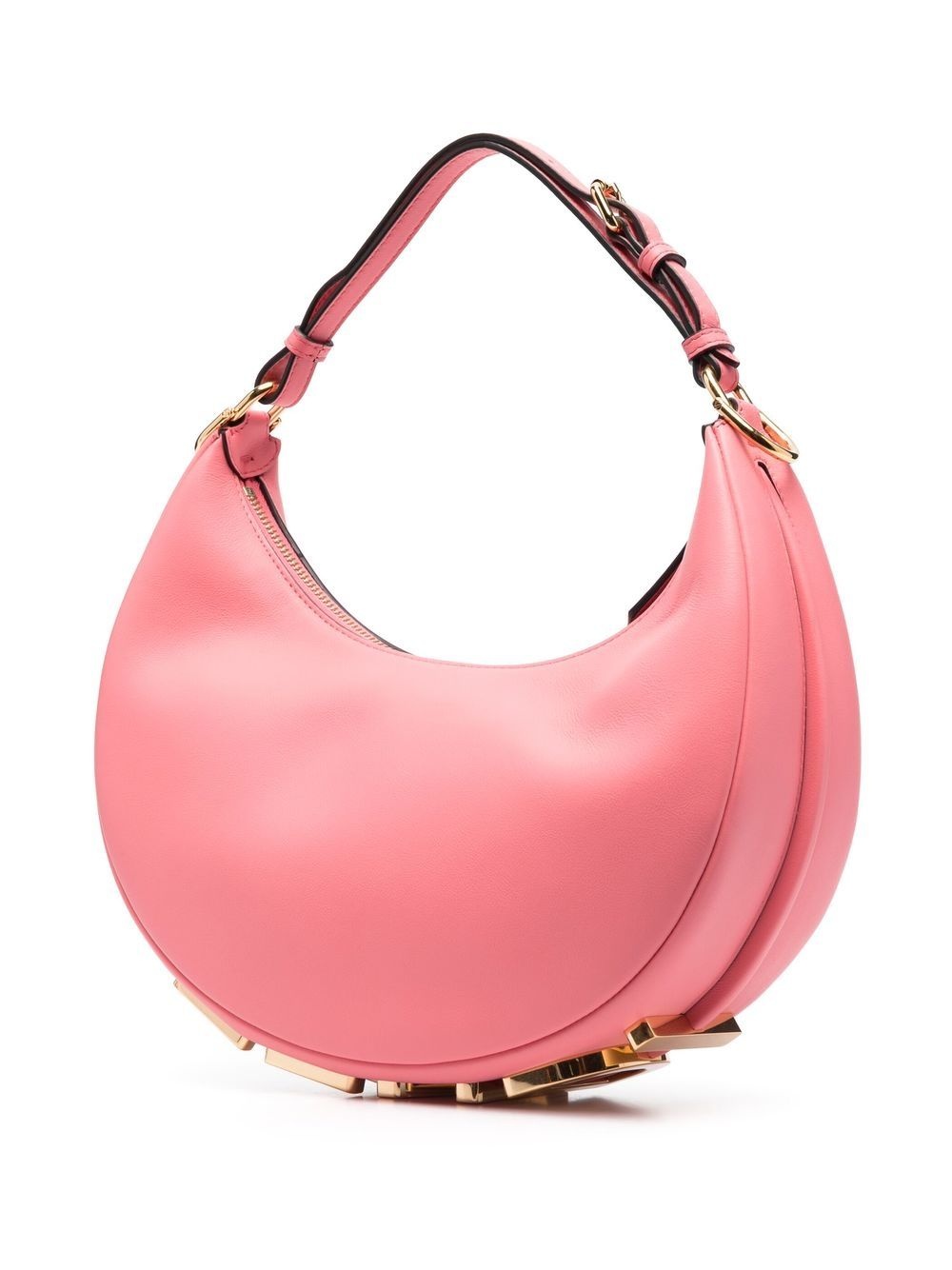 logo-lettering leather bag - 4