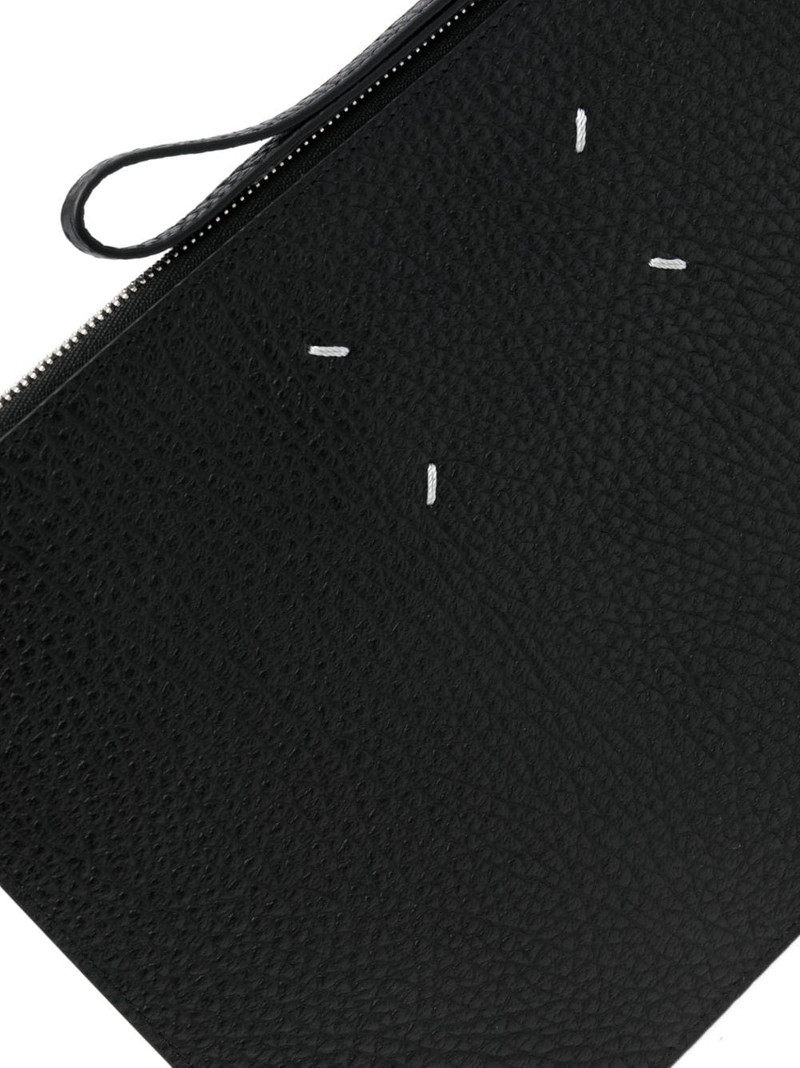 four-stitches leather clutch bag 4