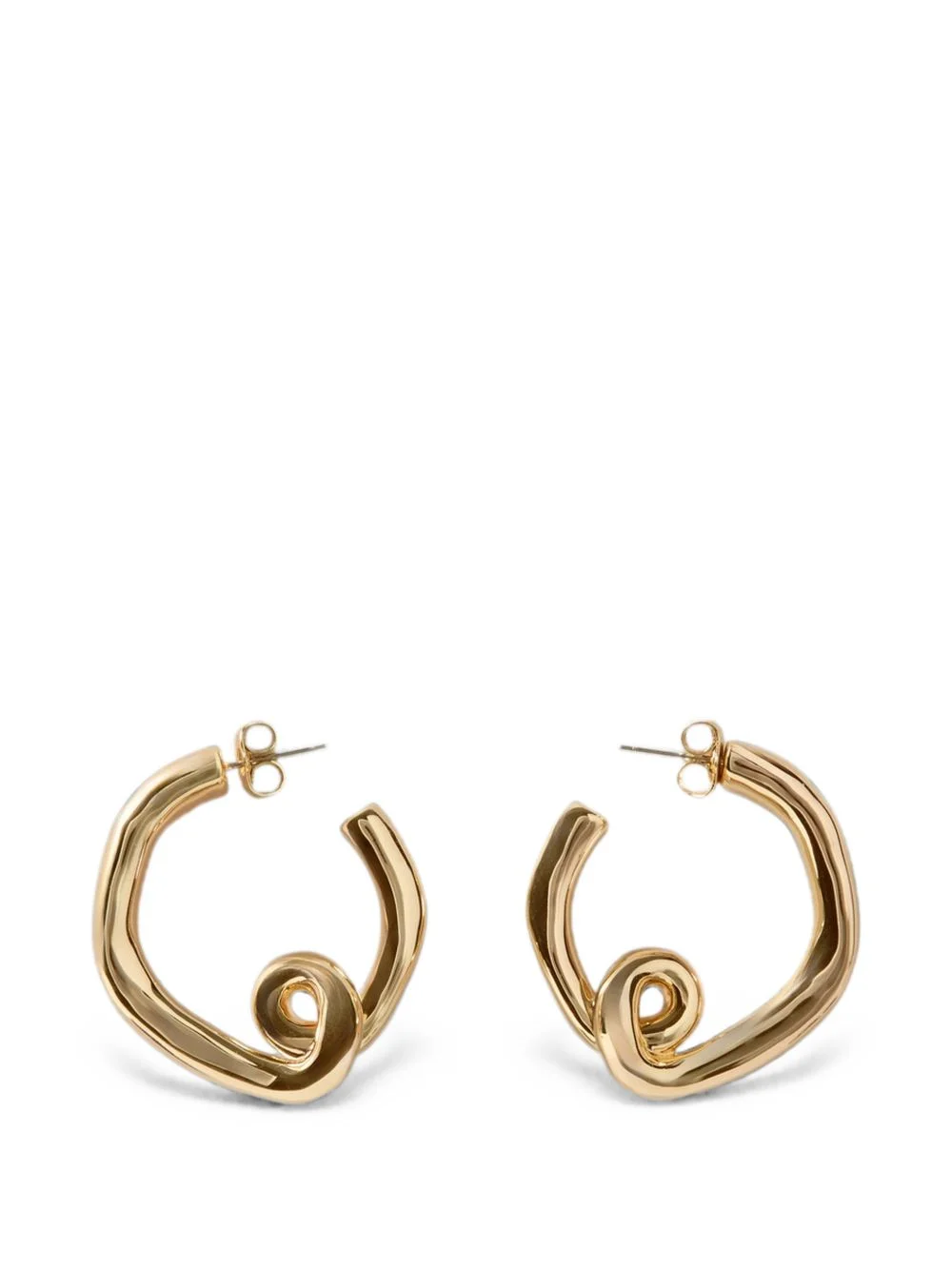 abstract hoop earrings - 1