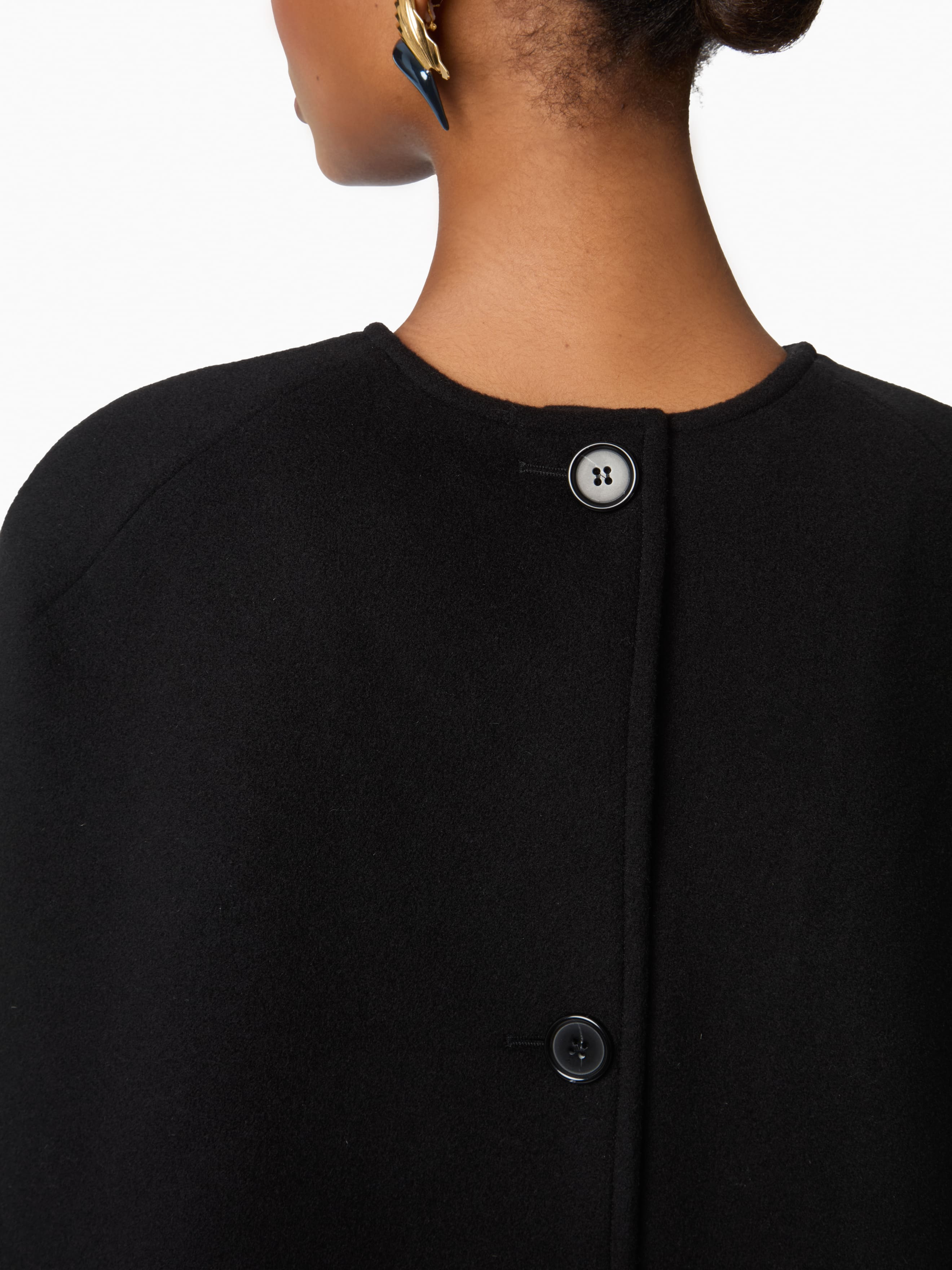 Tailored Wool Cape - 3