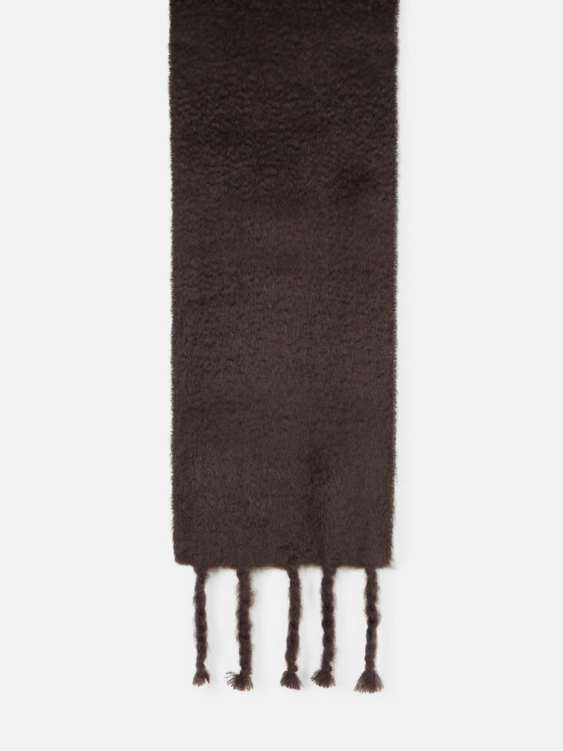 Jil Sander MOHAIR AND CHOCOLATE WOOL SCARF outlook