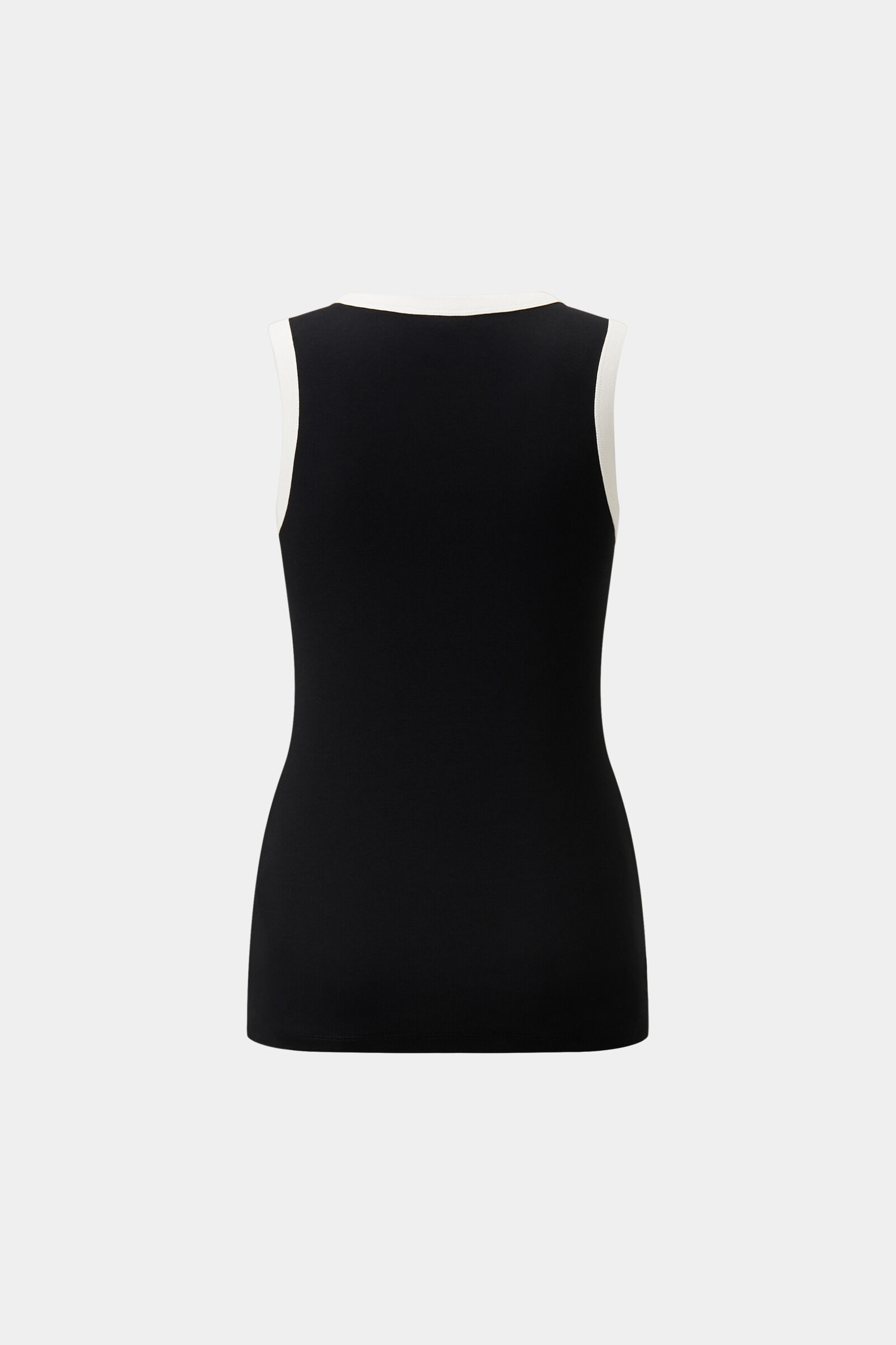 Niki tank top in Black/Off-White - 5