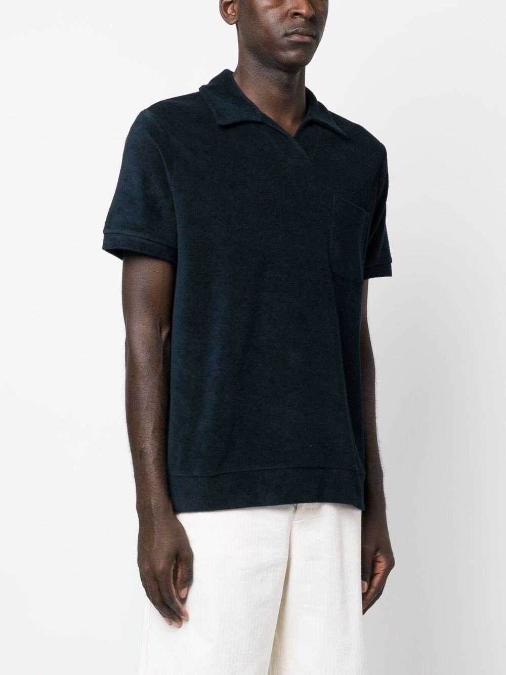Agustino terry-fleece polo shirt - 3
