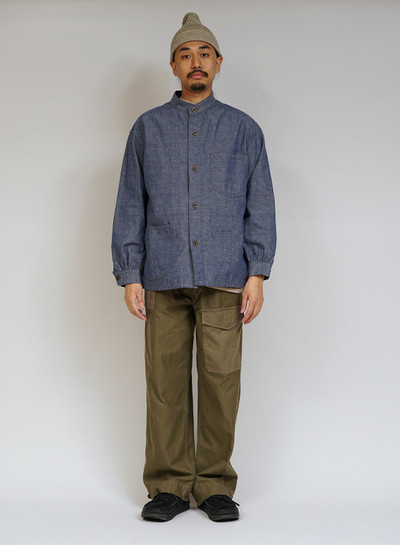 Nigel Cabourn Logistic Jacket Heavy Dungaree in Navy outlook