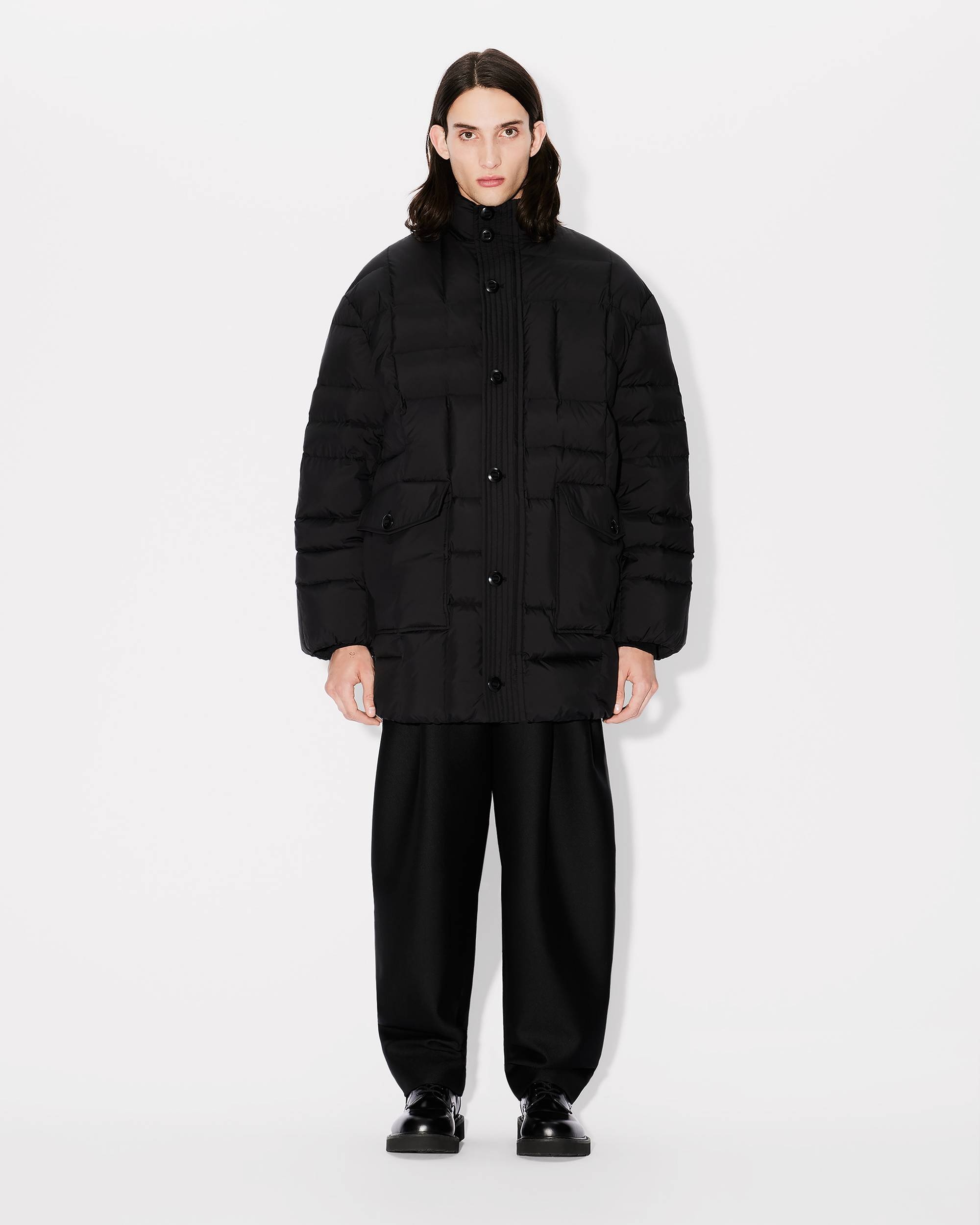 'KENZO Weave' mid-length winter parka - 11