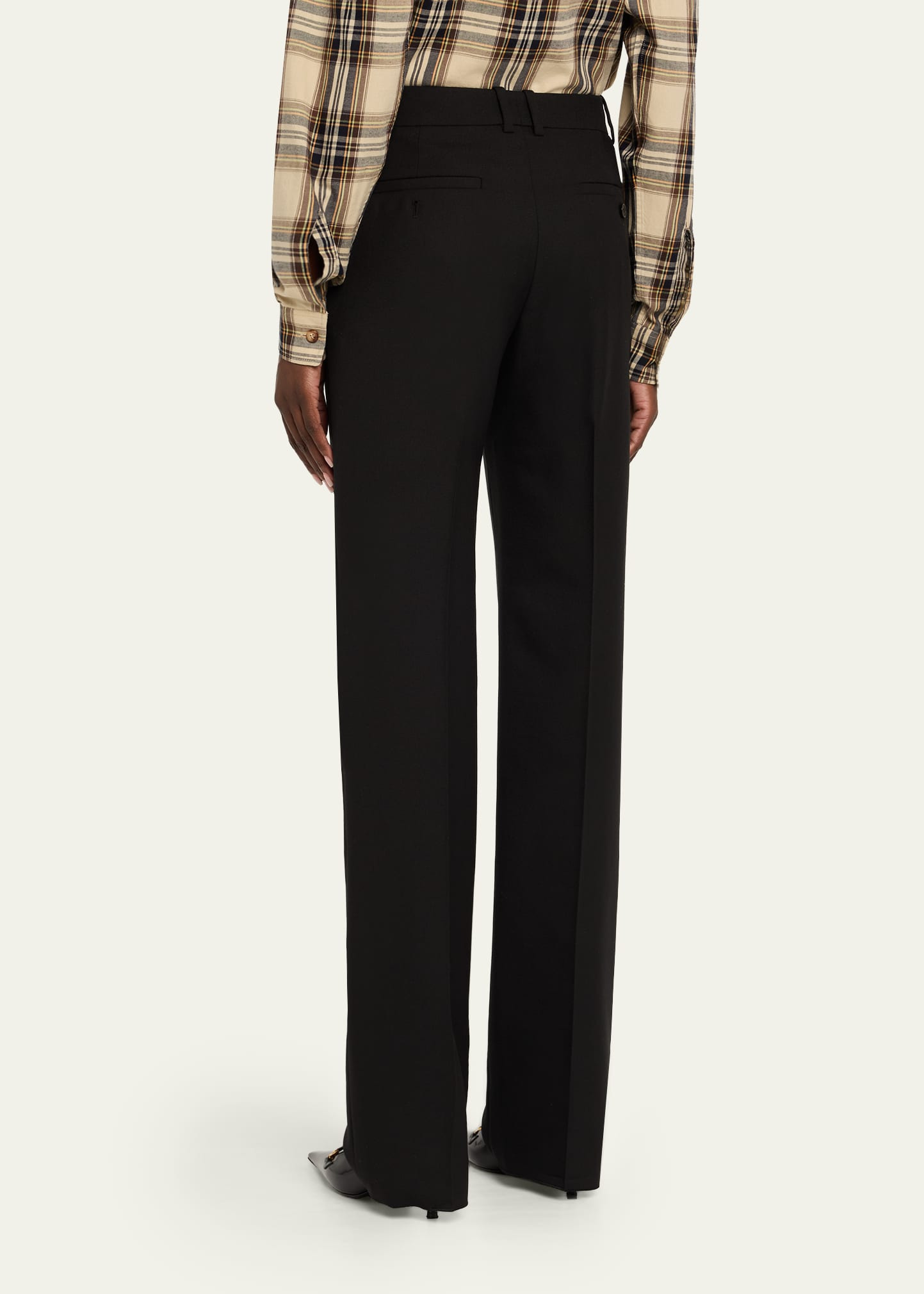Wool Straight-Leg Suiting Trousers - 3
