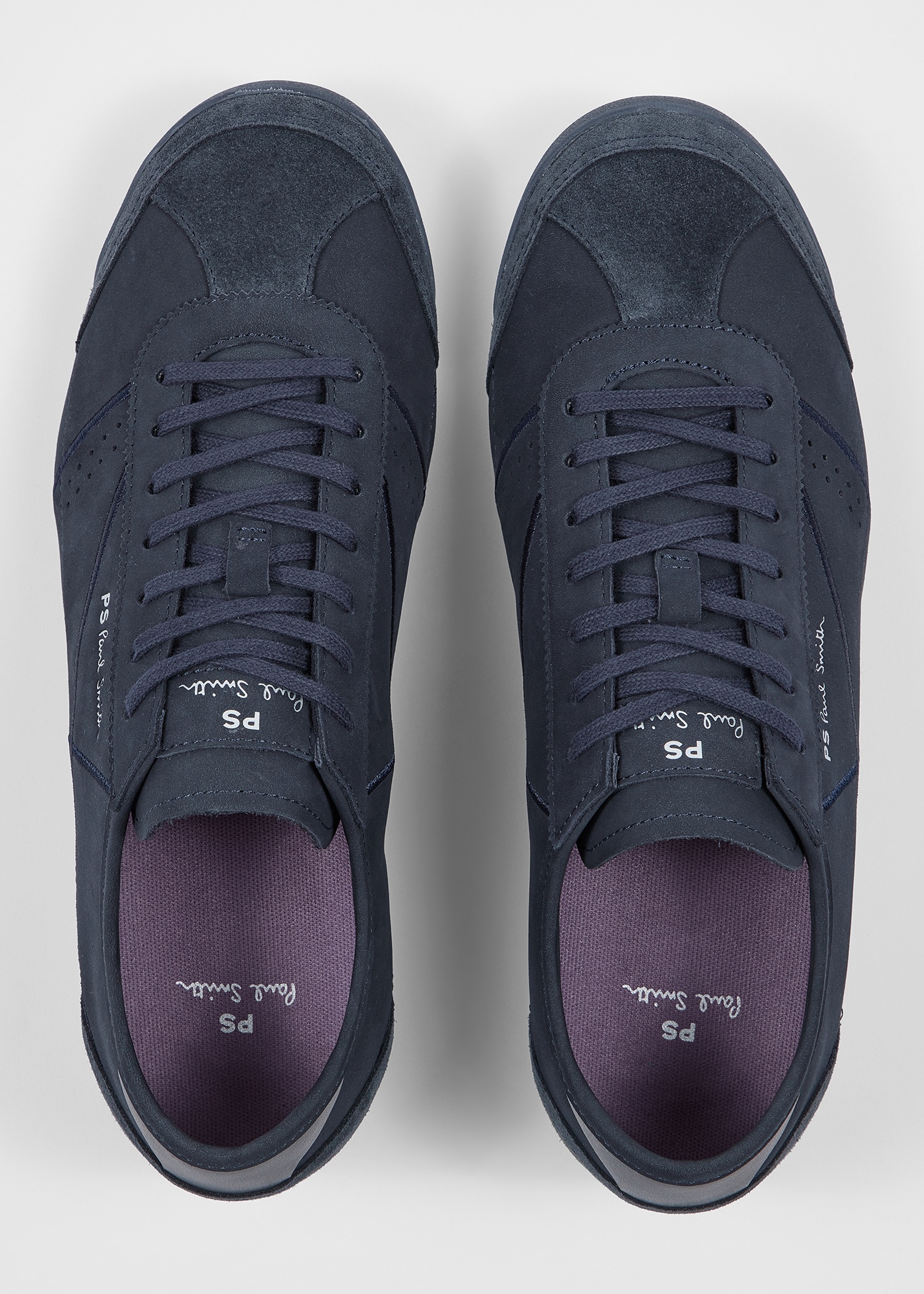 Navy Nubuck 'Mestre' Trainers - 3