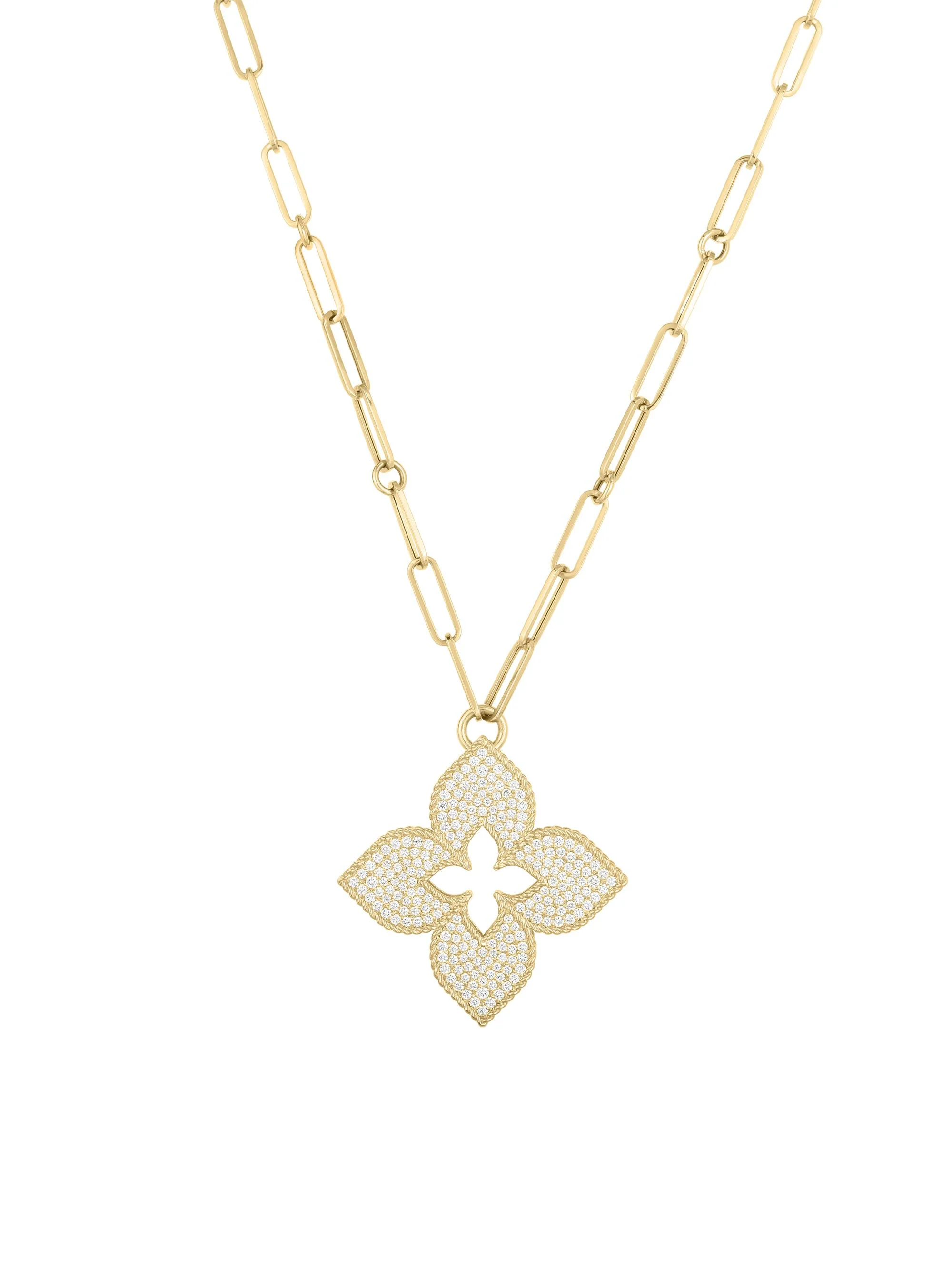Women's Venetian Princess 18K Gold & Diamond Pendant Necklace - Yellow Gold - 1