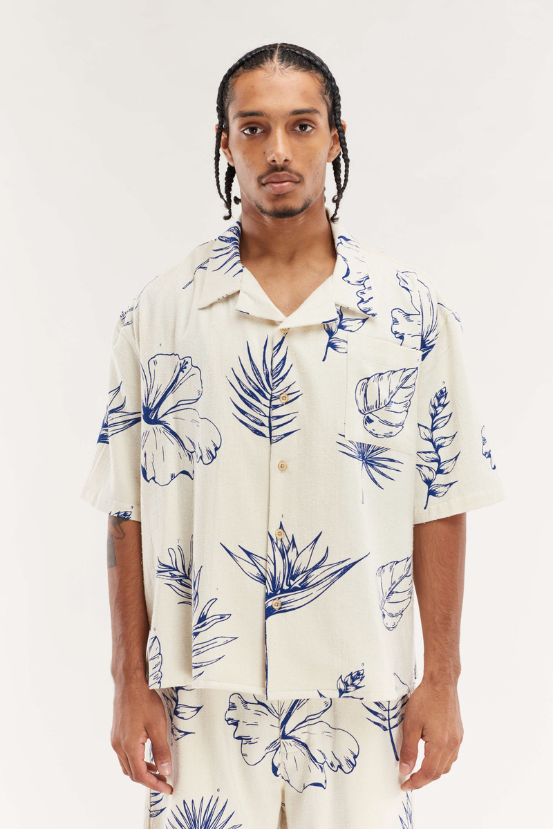 The Elder Statesman BOTANIC CAMP SHIRT SS outlook