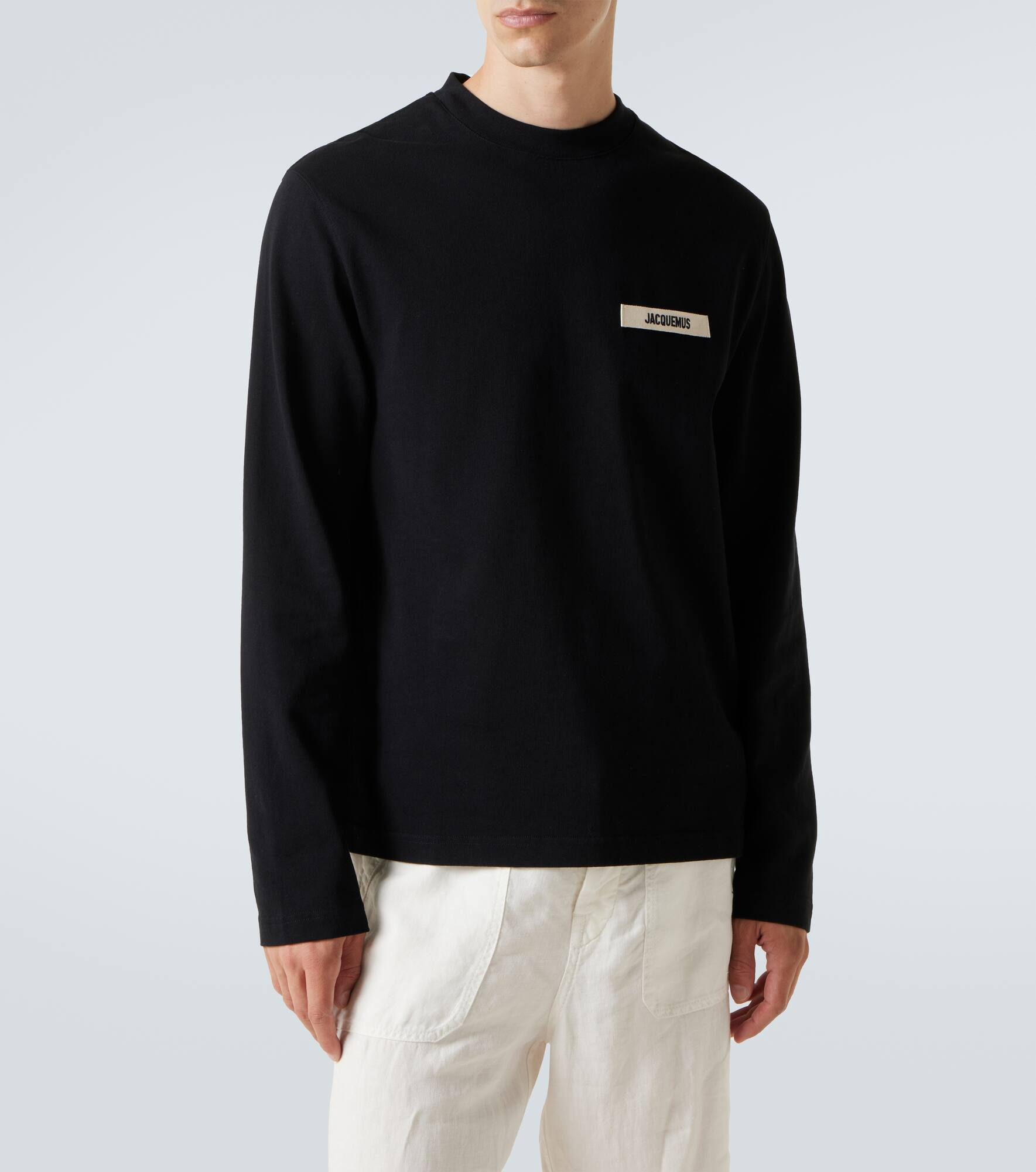 Gros Grain cotton fleece T-shirt - 3