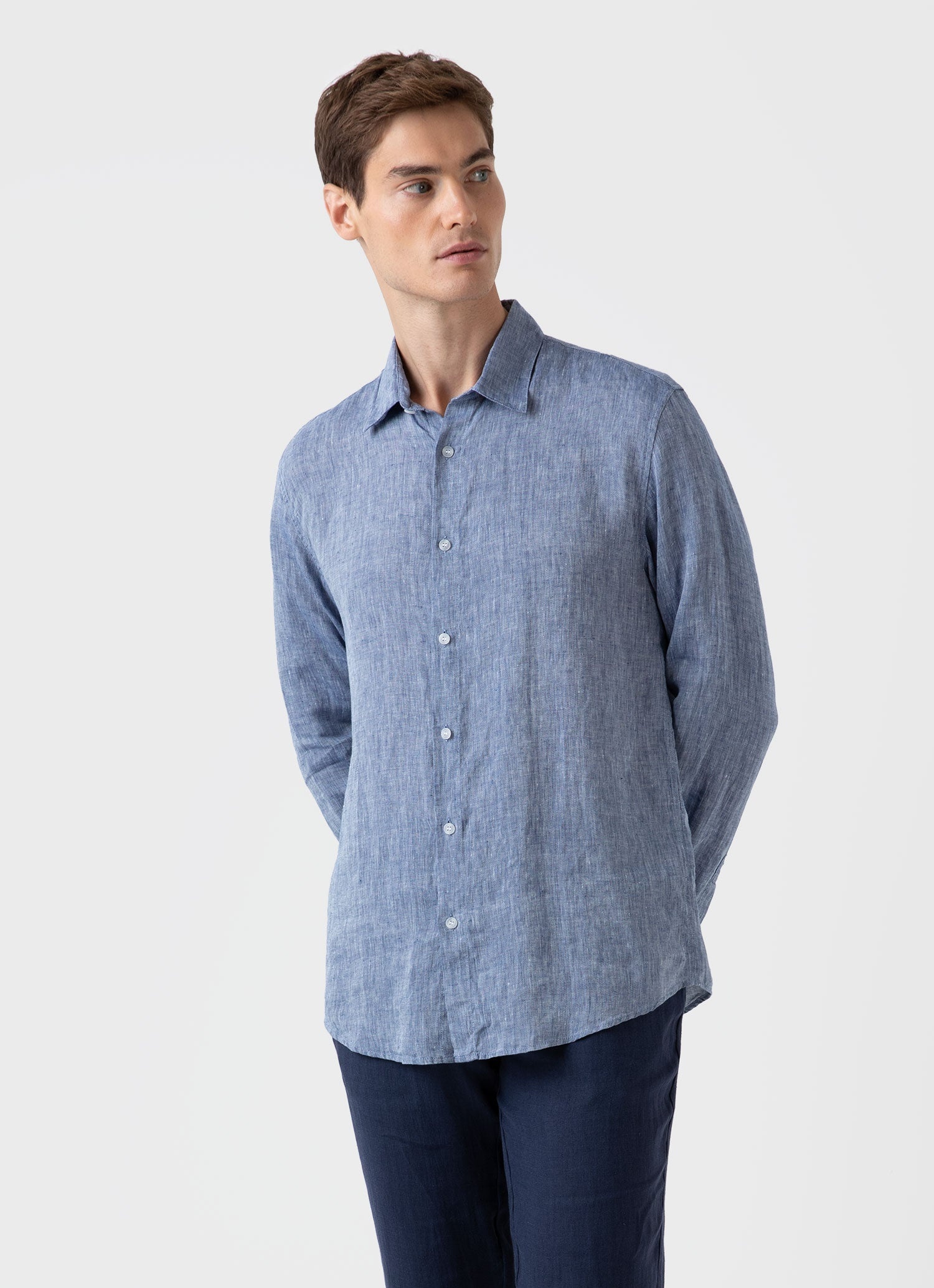 Linen Long Sleeve Shirt - 2