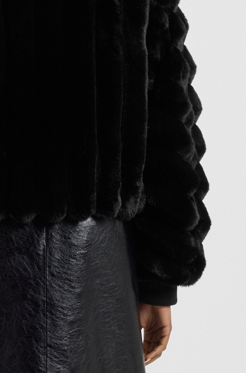 ADJUSTABLE-HEM JACKET IN FAUX FUR 6