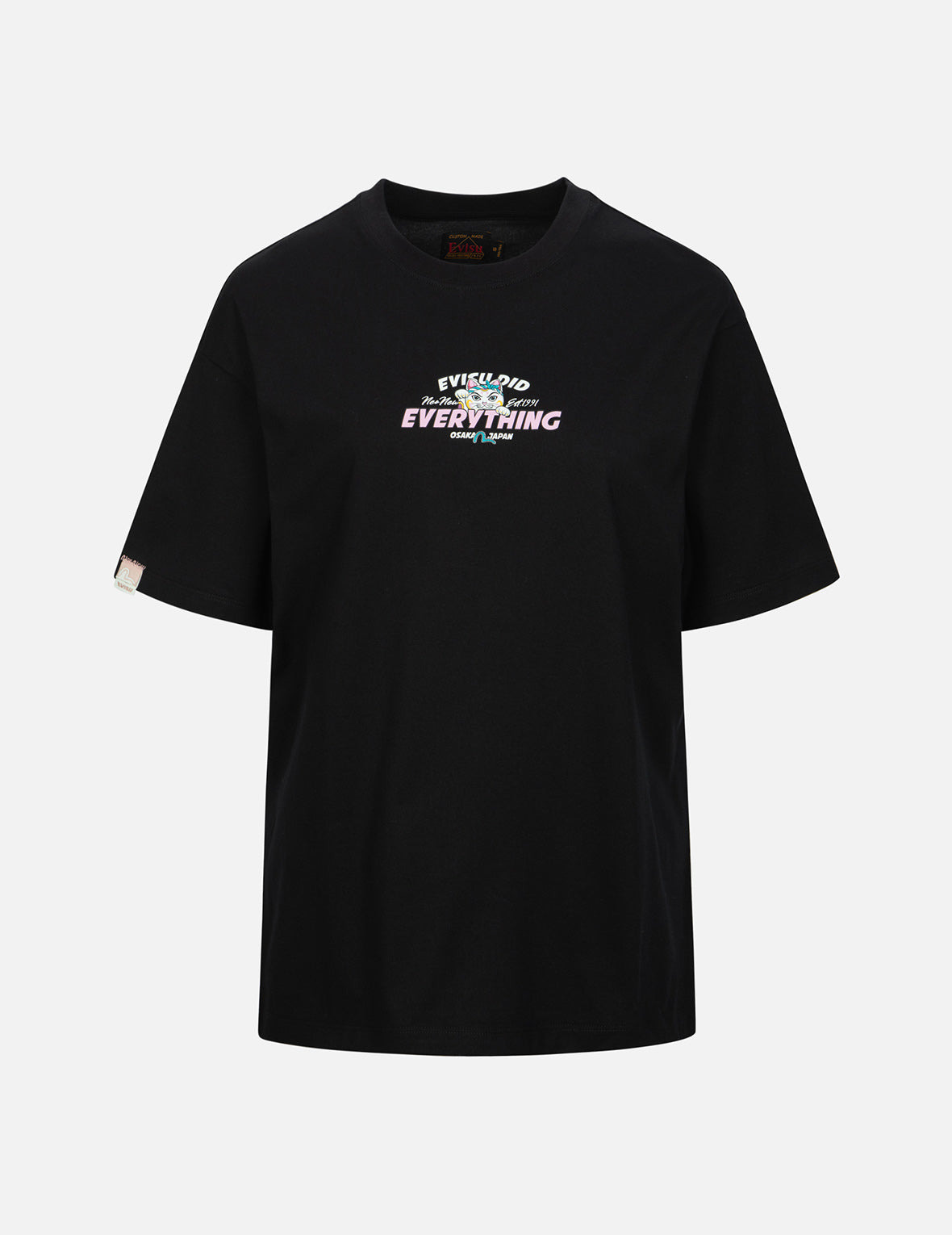 DARUMA AND FORTUNE CAT PRINT DAICOCK OVERSIZED T-SHIRT - 2