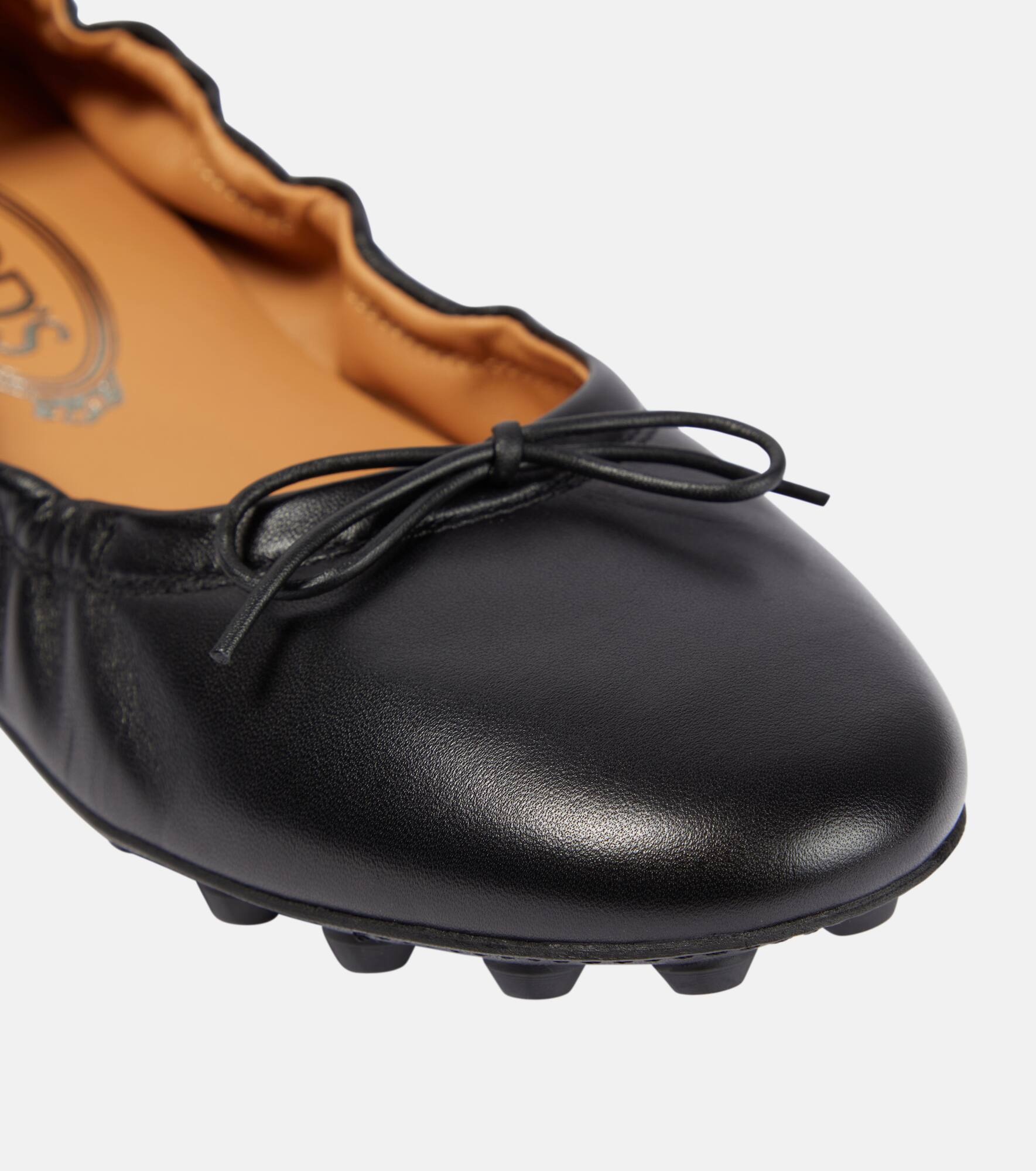 Bubble leather ballet flats - 6