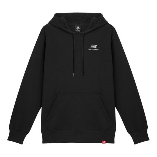 New Balance Embroidered Logo Sports Pullover Autumn Black AMT11550-BK - 1