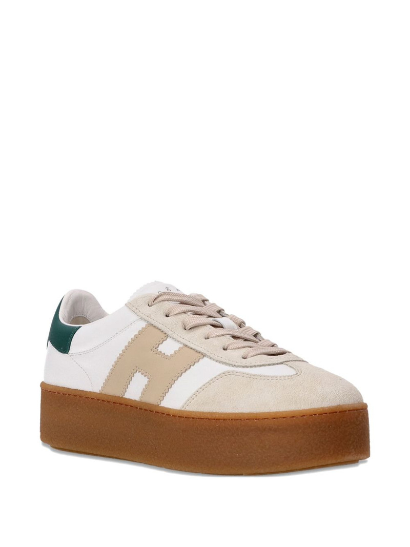 HOGAN Cool platform leather low-top sneakers outlook