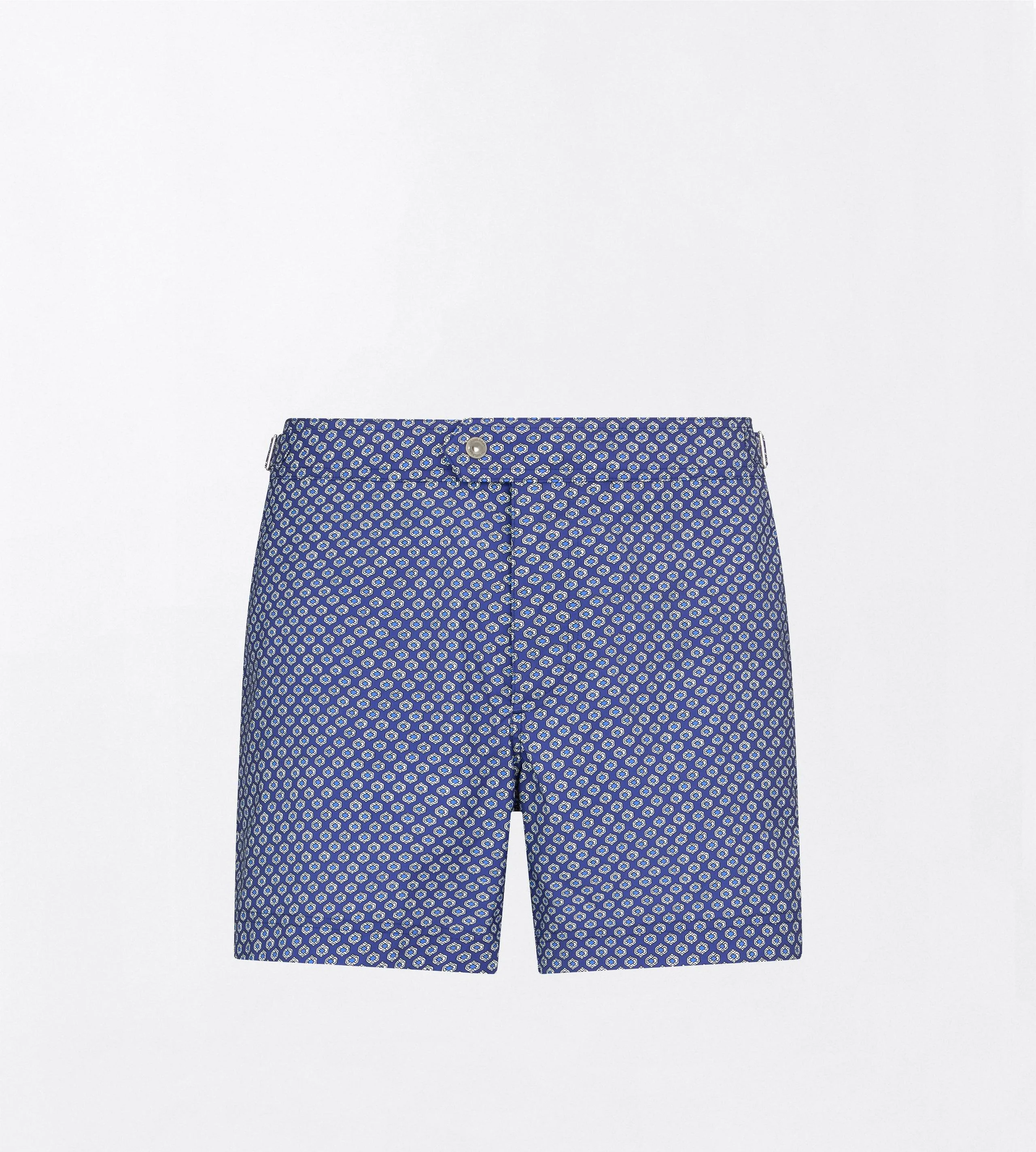 GEOMETRIC PRINT NYLON SWIM SHORT - 1