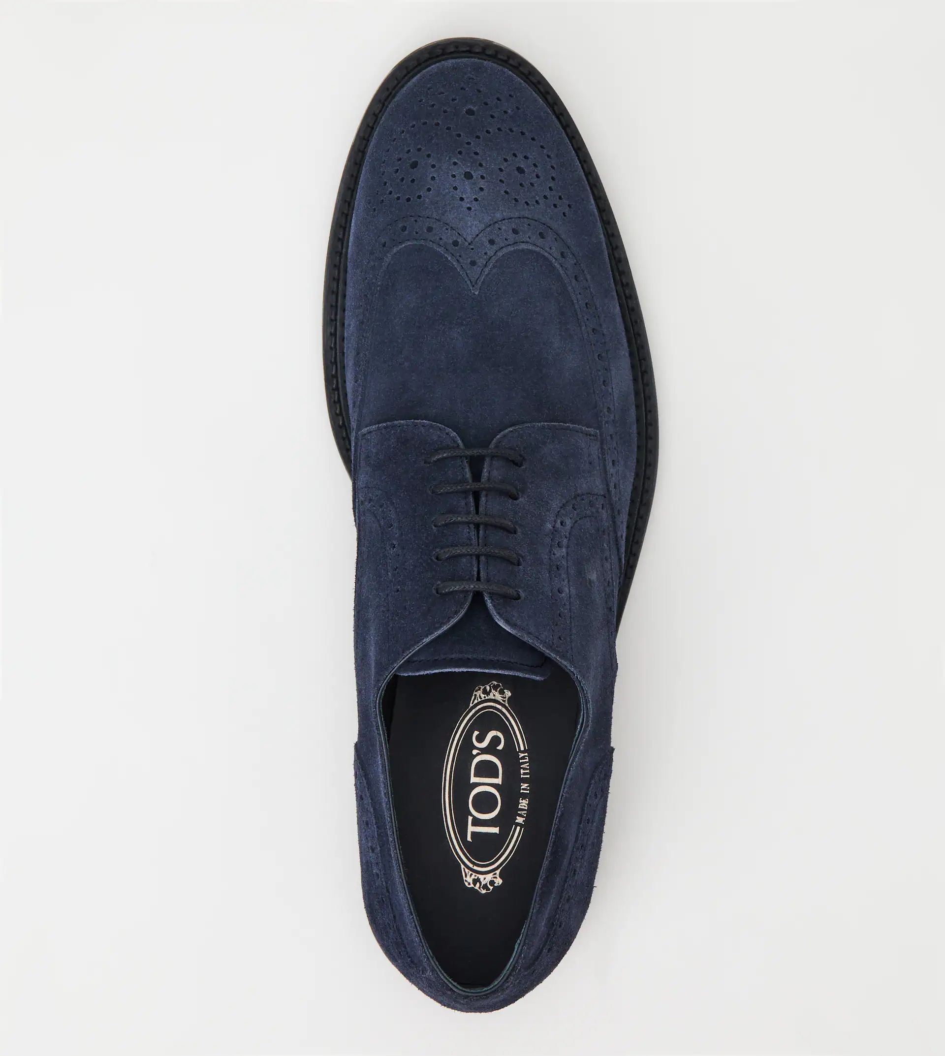 LACE-UPS IN SUEDE - BLUE - 2