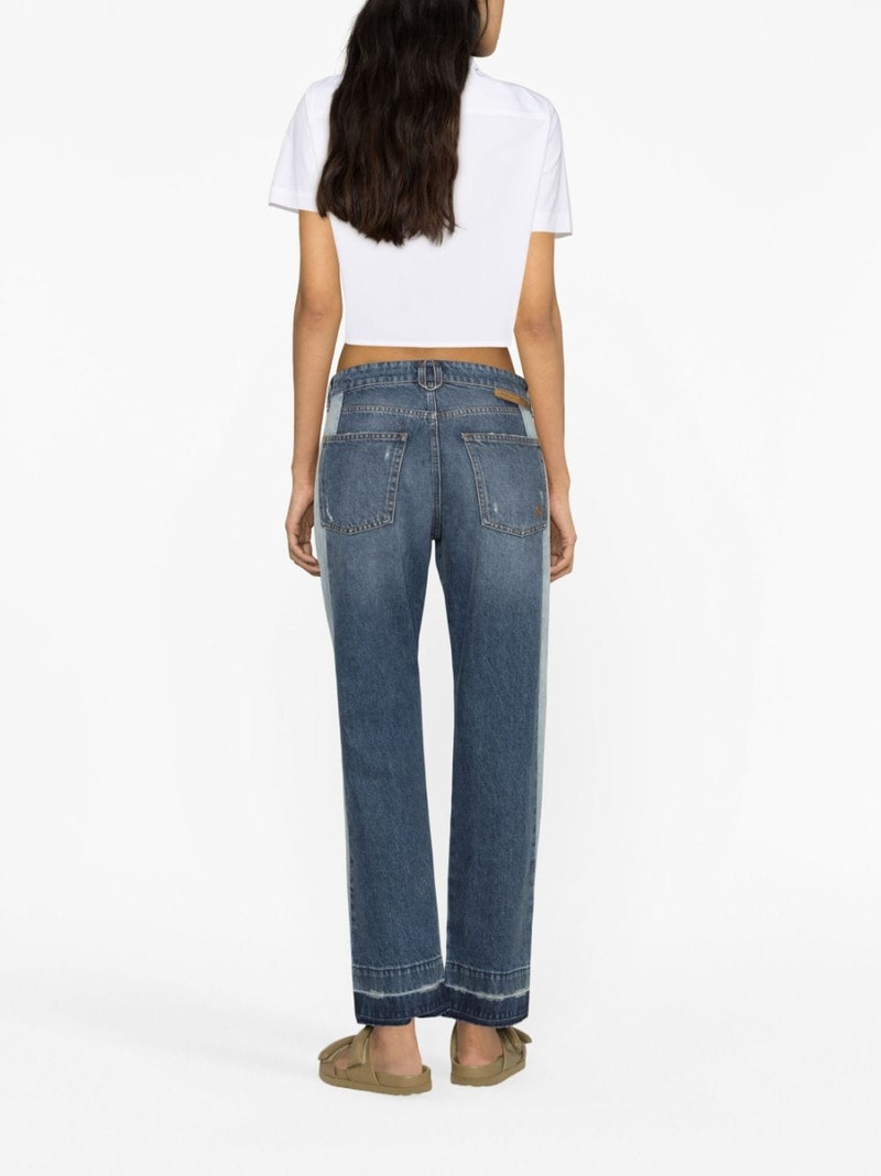 colour-block straight-leg jeans 3