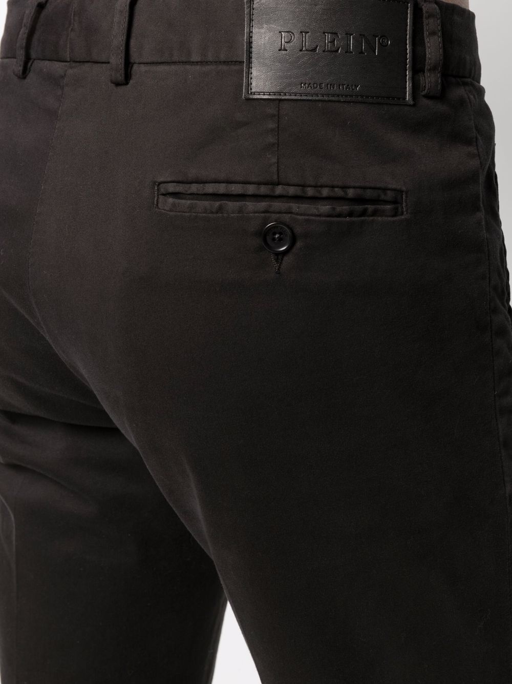 zip-detail chino trousers - 5