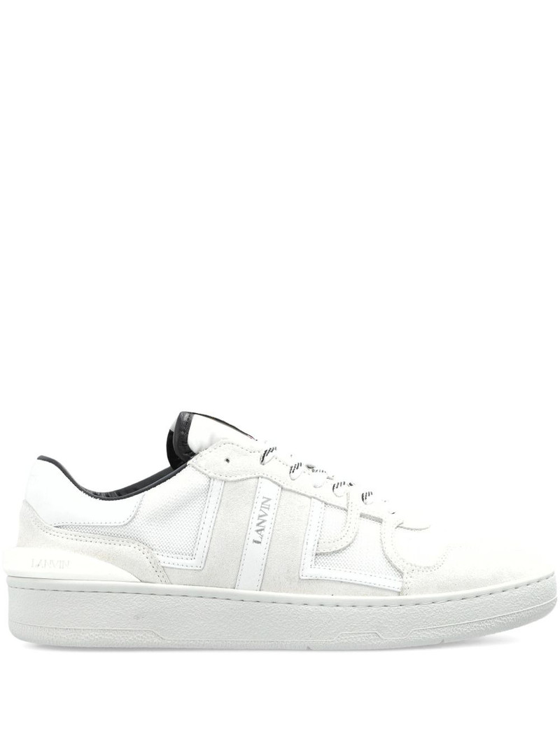 logo lettering panelled sneakers 1