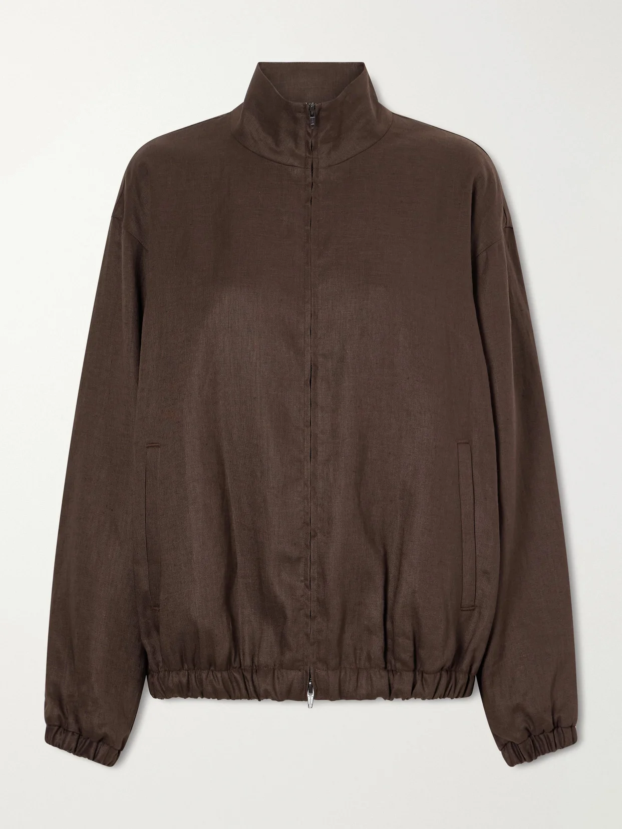 Gathered Linen Jacket - 1