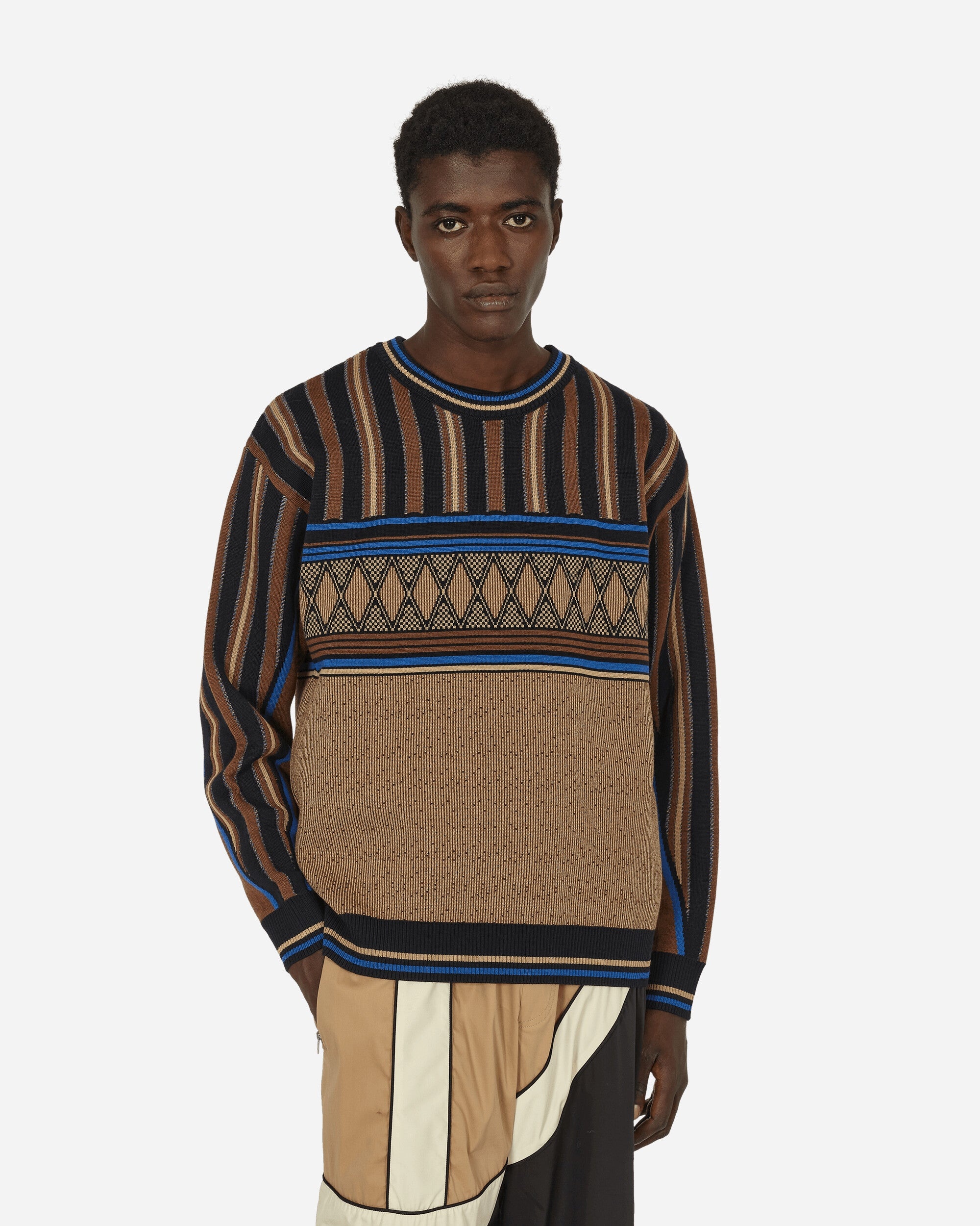 Kuti Knitted Crewneck Sweater Brown - 1