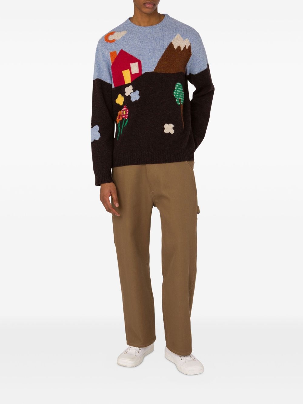 intarsia-knit jumper - 2