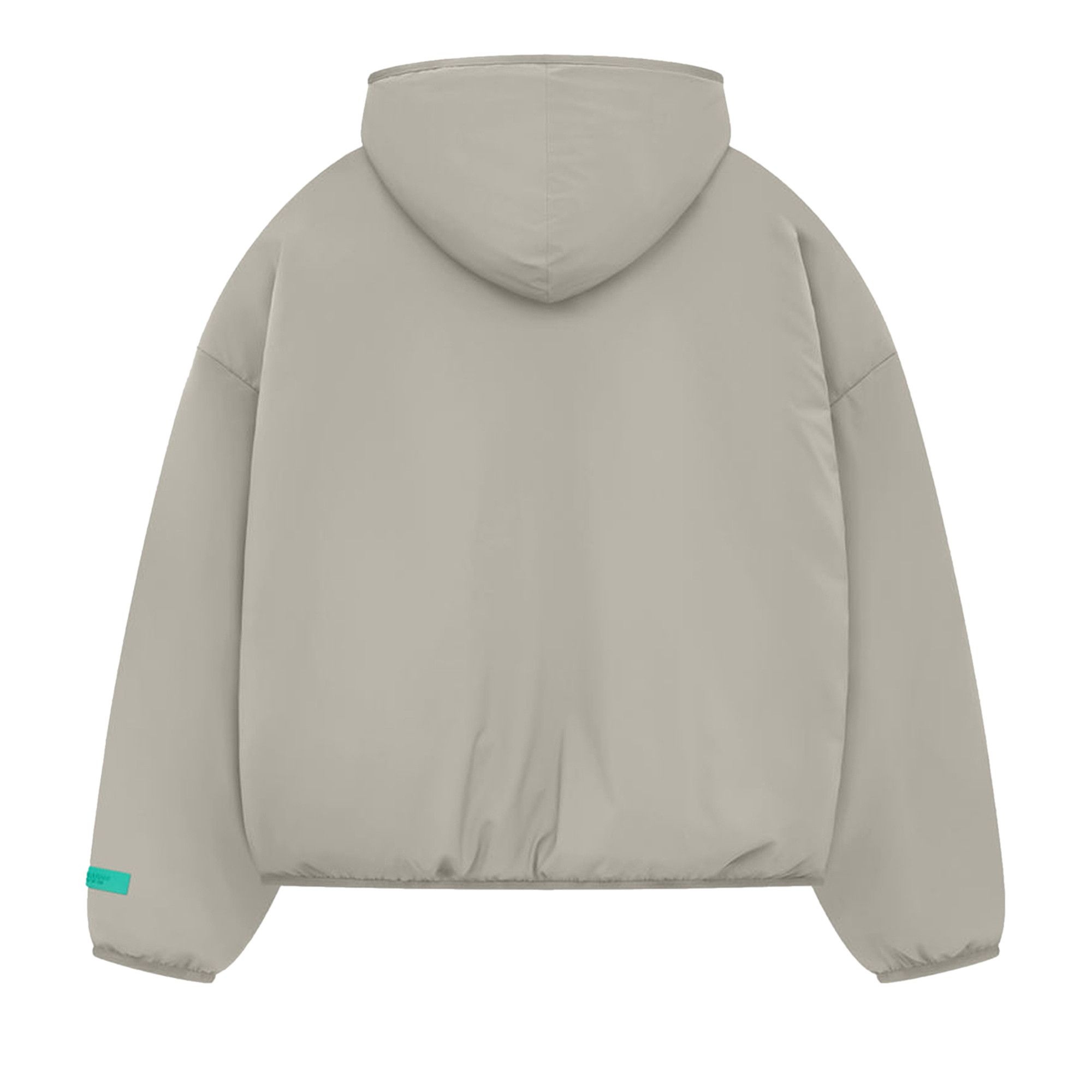 Fear of God Essentials Nylon Filled Half Zip Hoodie 'Seal' - 2