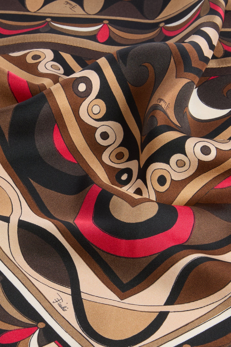 MIXED PRINTS SILK TWILL SCARF 4