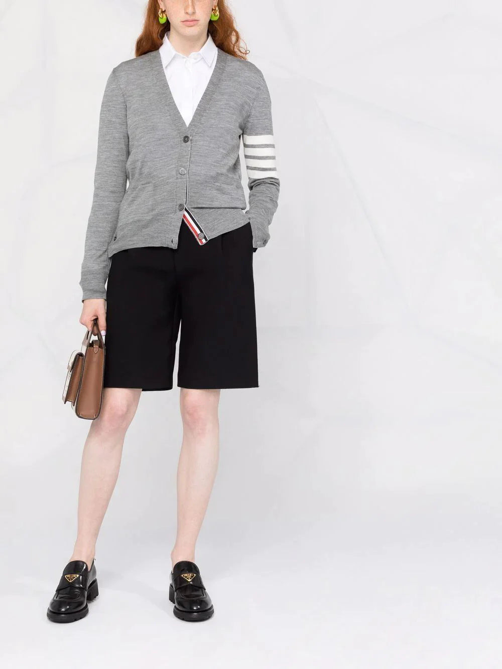 Relaxed Fit V Neck Cardigan - 2