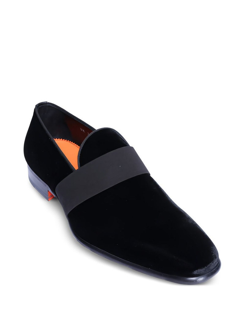 Santoni Isomer velvet loafers outlook