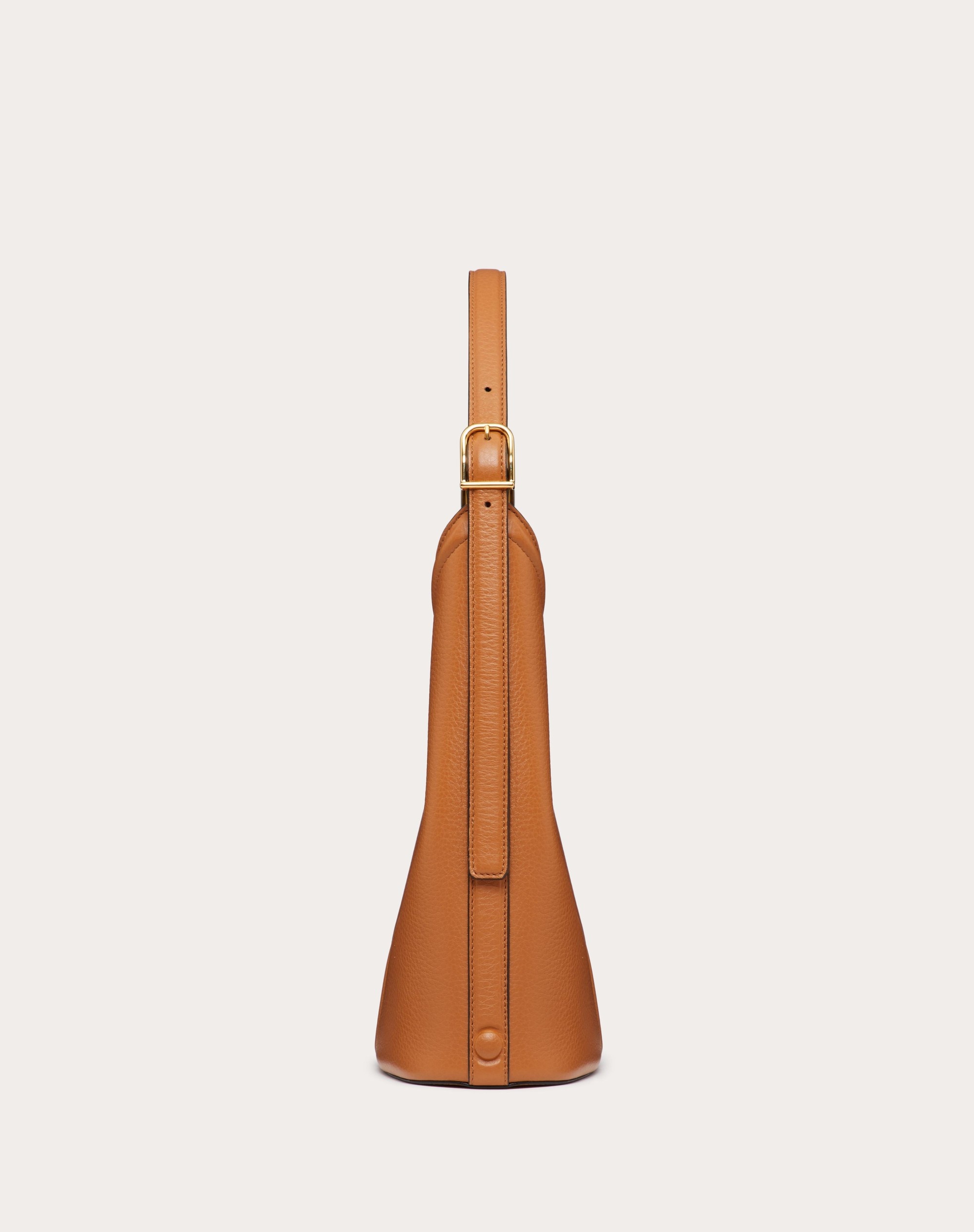 VLOGO LEATHER HOBO BAG IN GRAINY CALFSKIN - 5