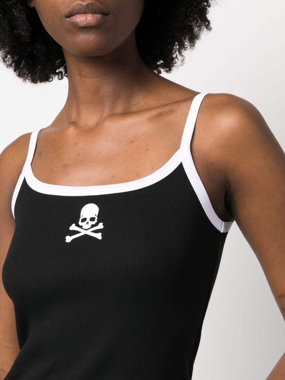 Skull & Bones ribbed tank top - 5