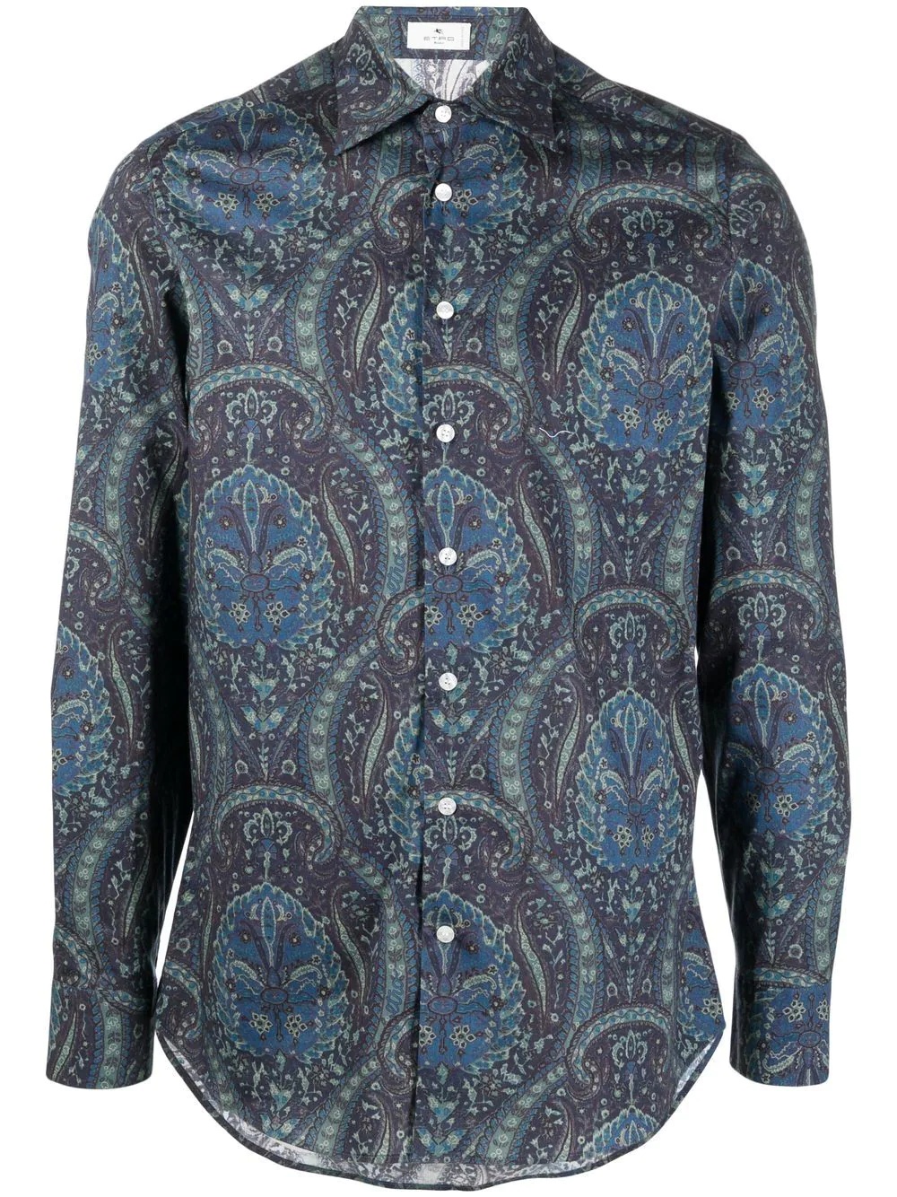 graphic-print long-sleeve shirt - 1