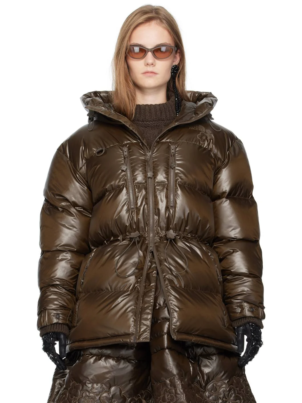 Brown The North Face Edition Himalayan Down Jacket - 1